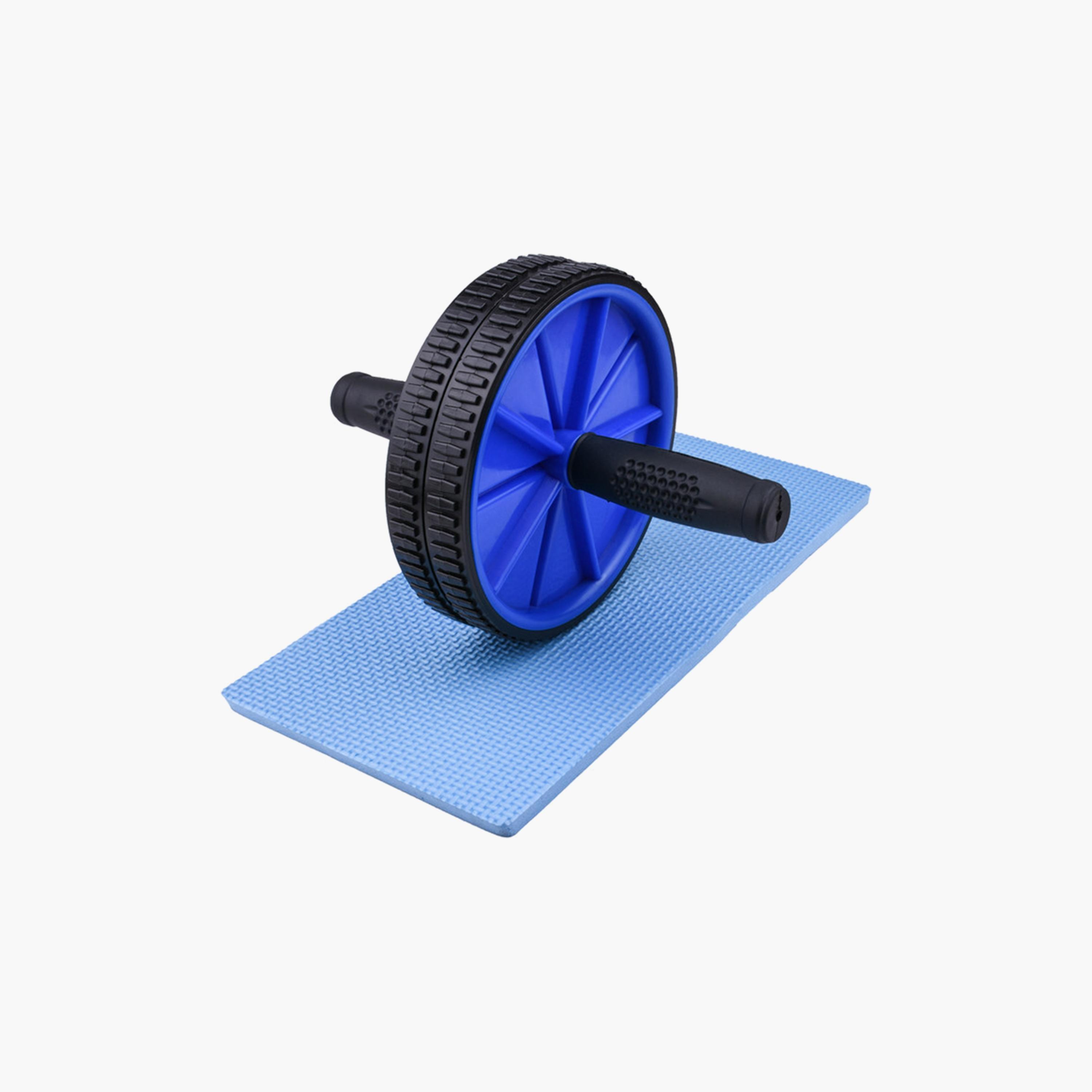Body Builder Sport Abs Rolling Wheel Double - Blue | 38-1126-sports-gear-gym-image-4