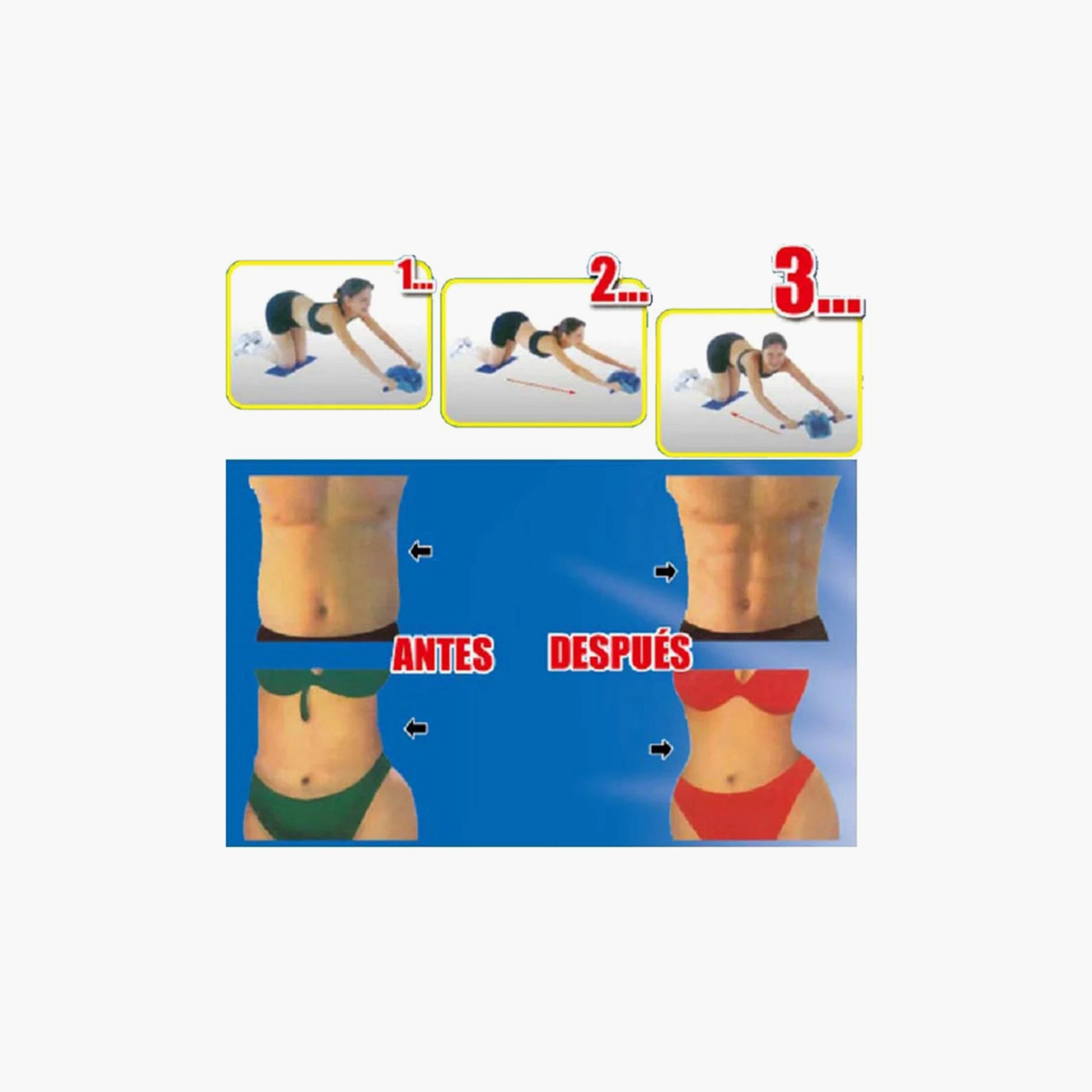 Body Builder Sport Abs Rolling Wheel Medium - Blue | 38-1144-sports-gear-gym-image-6