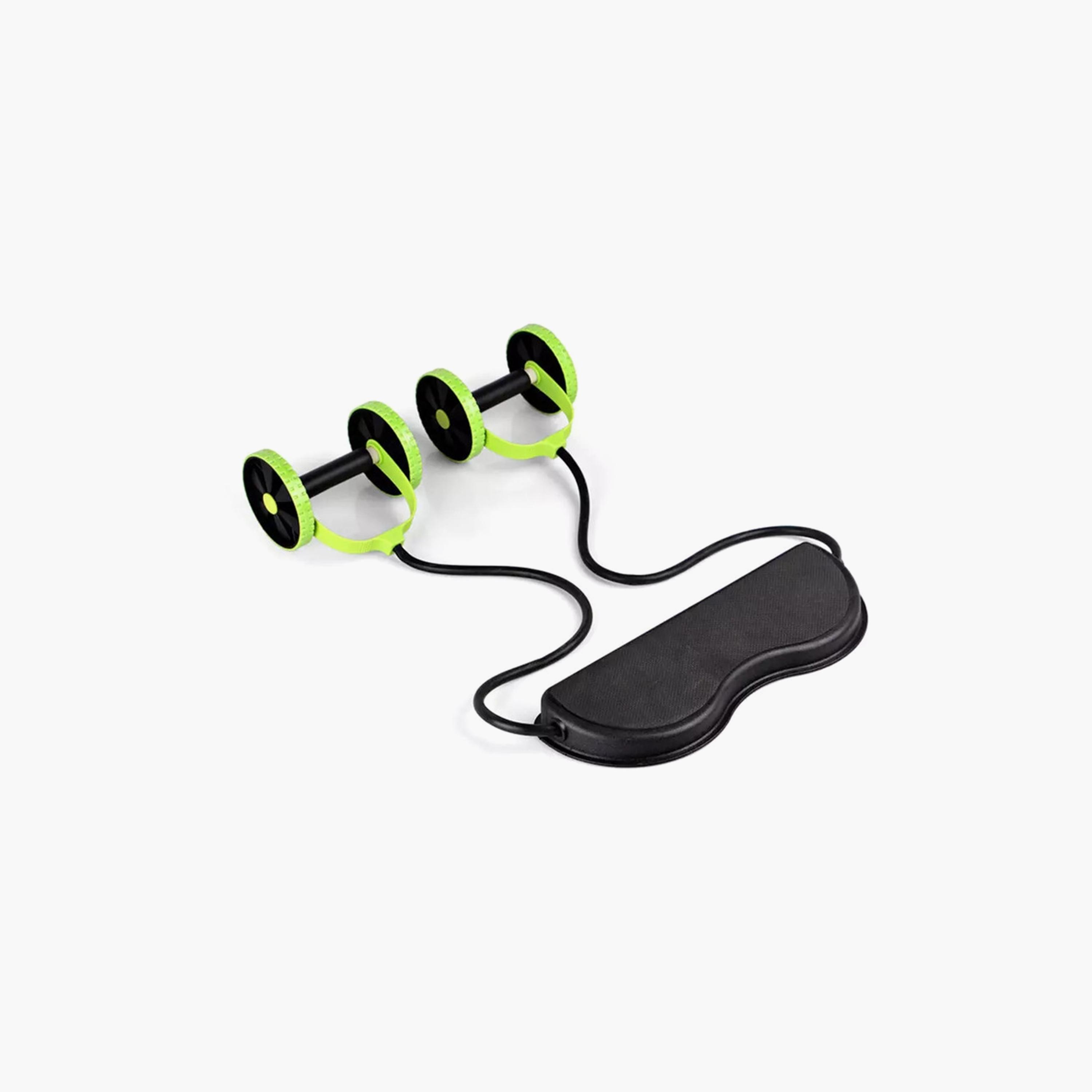 Body Builder Double Ab Roller - Black and Green | 38-1125-sports-gear-gym-image-4