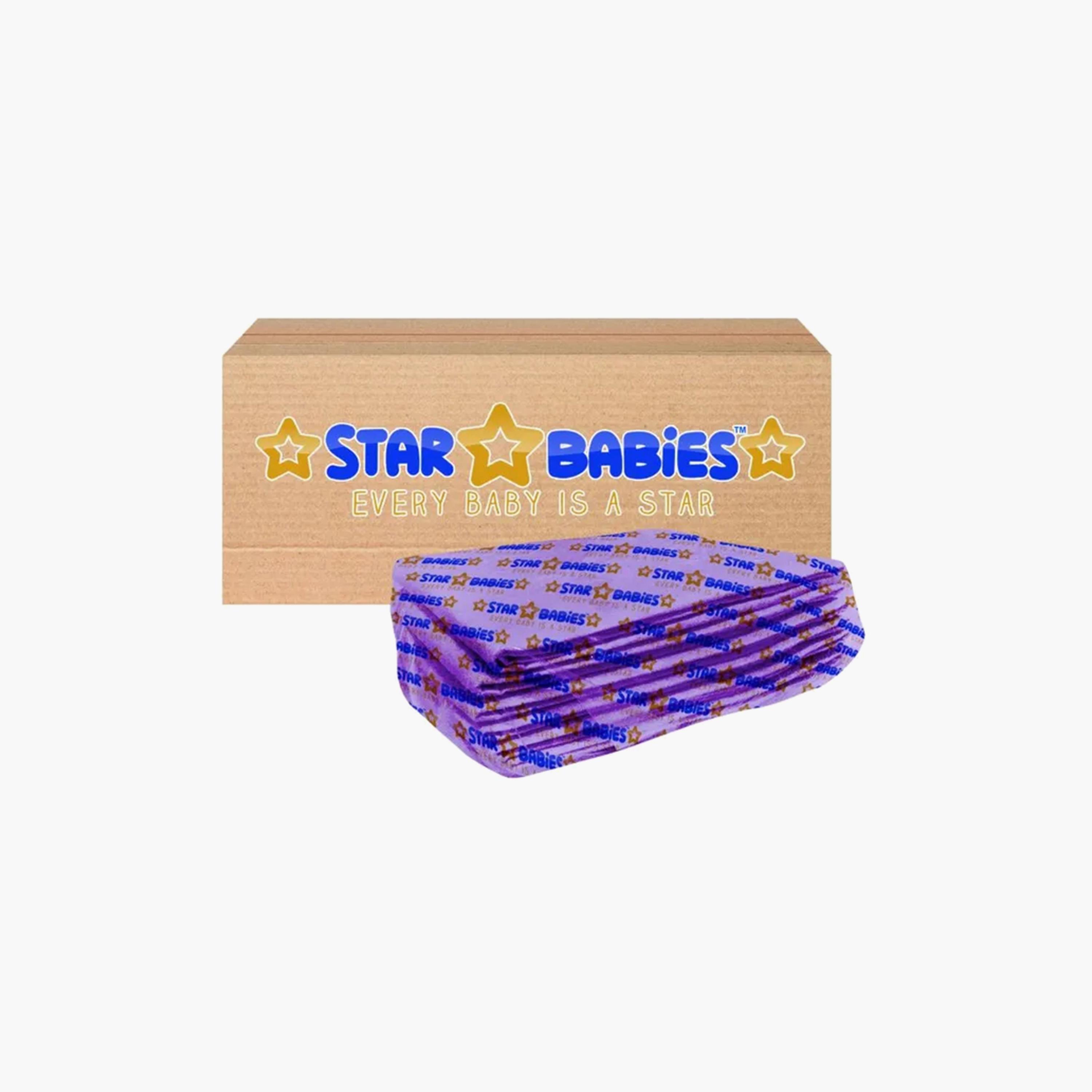 سجادات تغيير الحفاضات للاستعمال مرة واحدة من ستار بيبيز 12 قطعة - 45 × 60 سم، لافندر-baby-diapering-changingmats-image-2