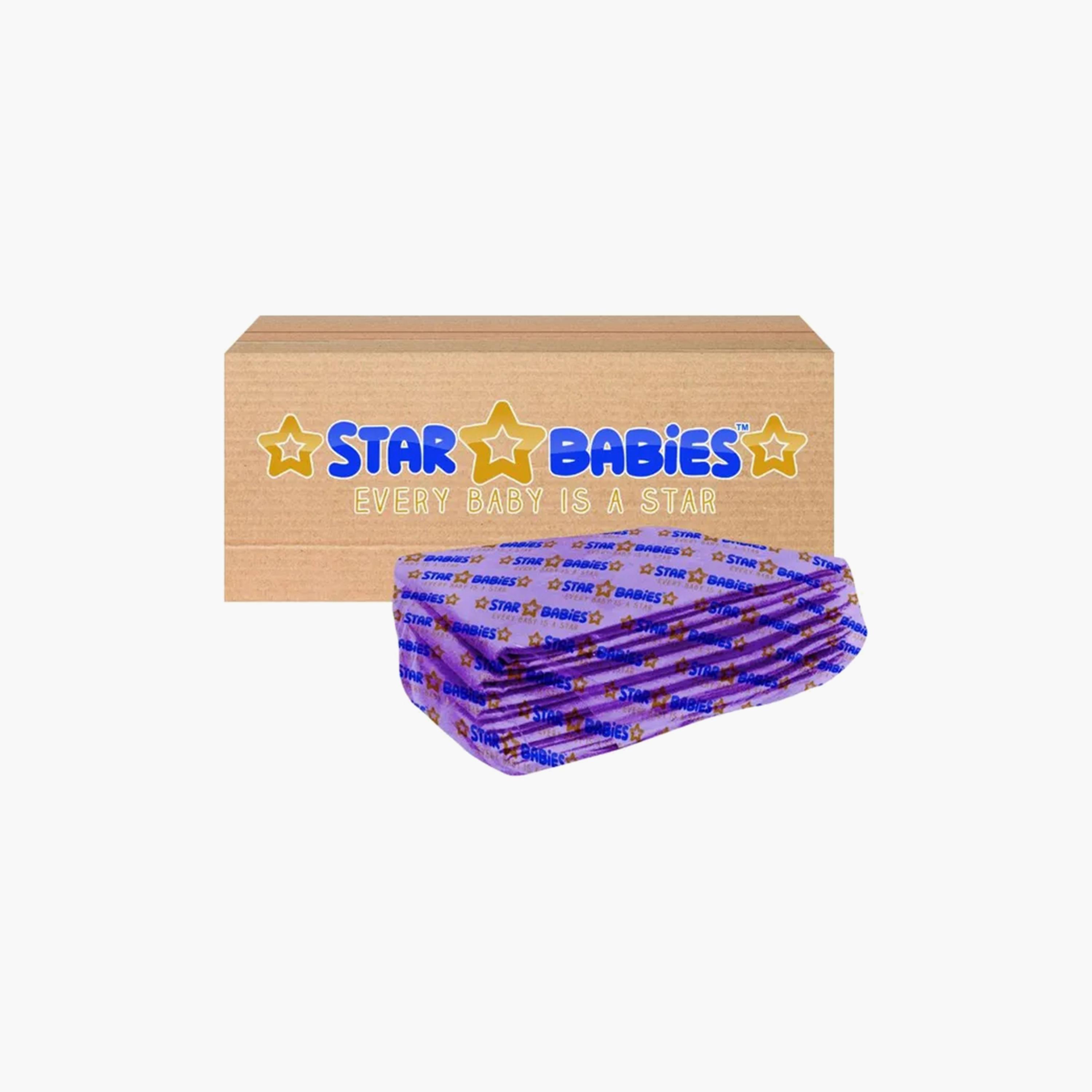 Star Babies 15-Piece Disposable Changing Mats - 45 x 60 cm, Lavender-baby-diapering-changingmats-image-2