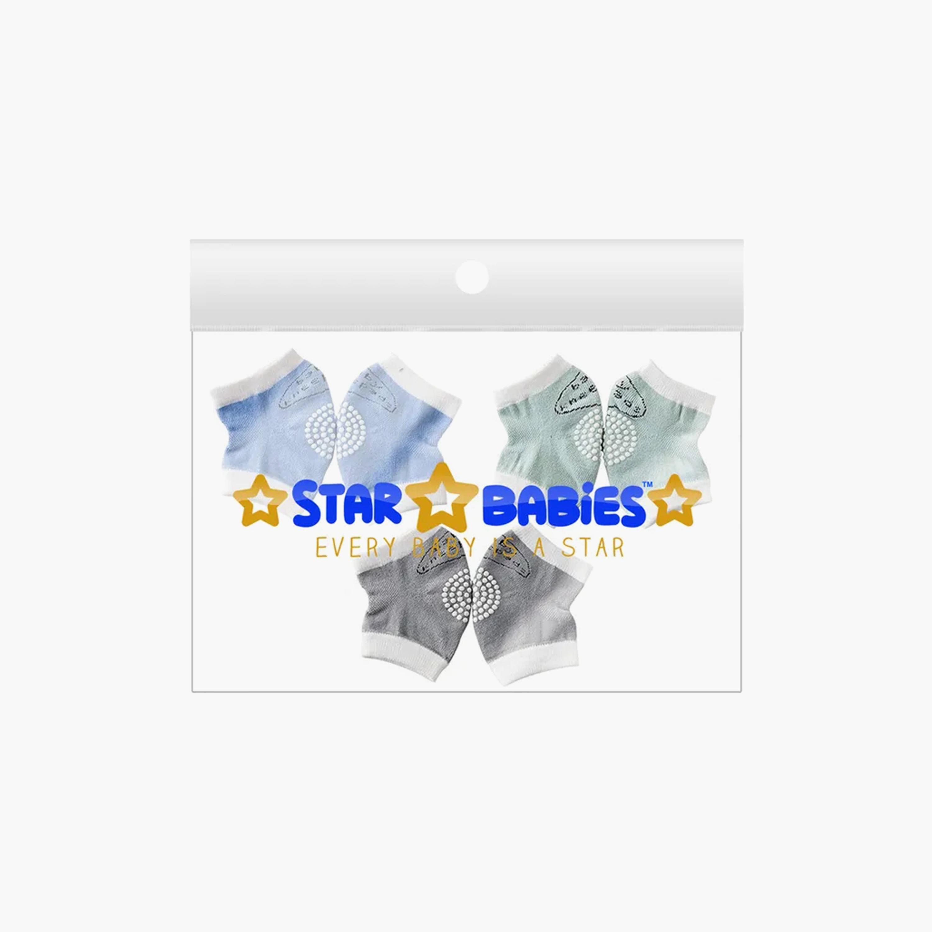 Star Babies 3-Pair Anti-Slip Crawling Kneepads-toys-outdoor-bikesandrideons-bikesafetyaccessories-image-2