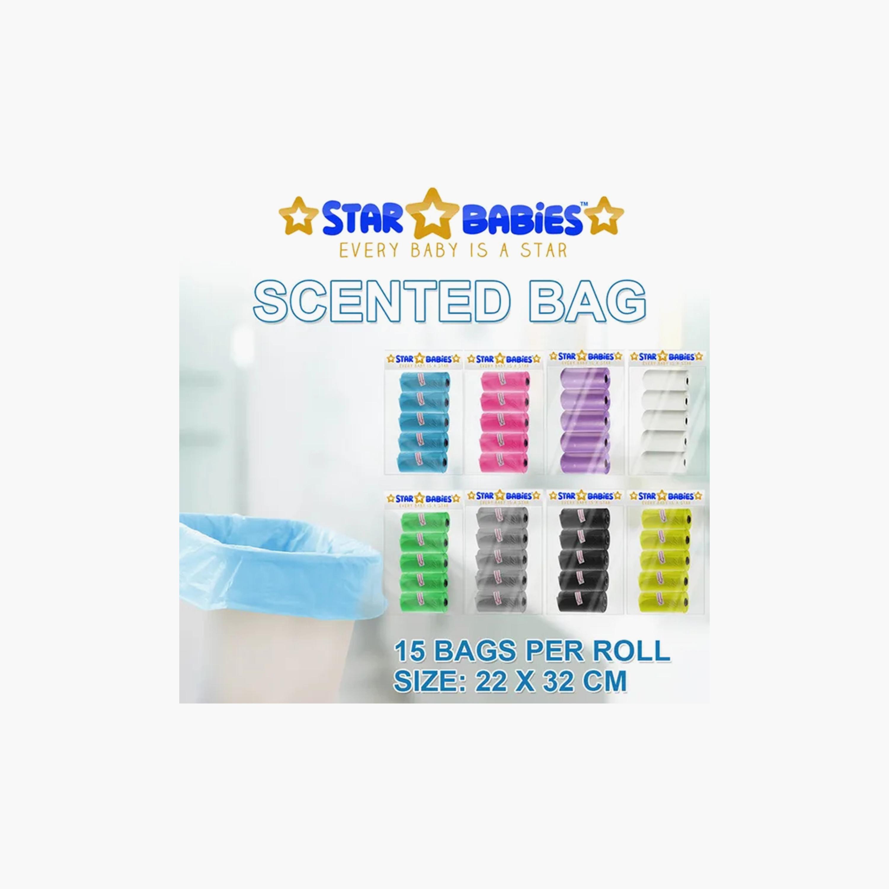 Star Babies 10-Piece Breast Pad, 10-Piece Disposable Bibs, 2-Piece Scented Bag with Dispenser Bundle-baby-feeding-bibs-image-5