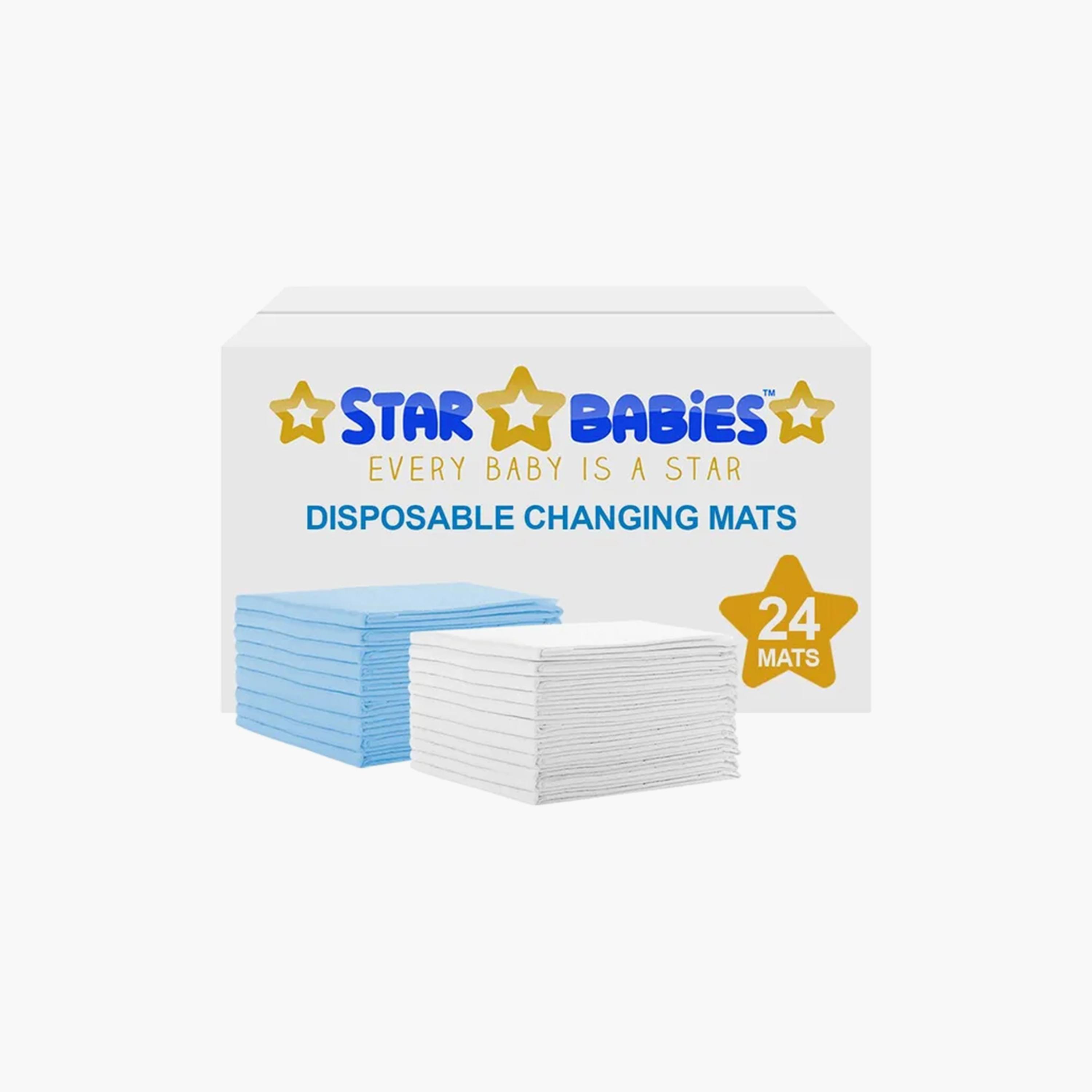 Star Babies 24-Piece Disposable Changing Mats, Assorted - 45 x 60 cm-baby-diapering-changingmats-image-5