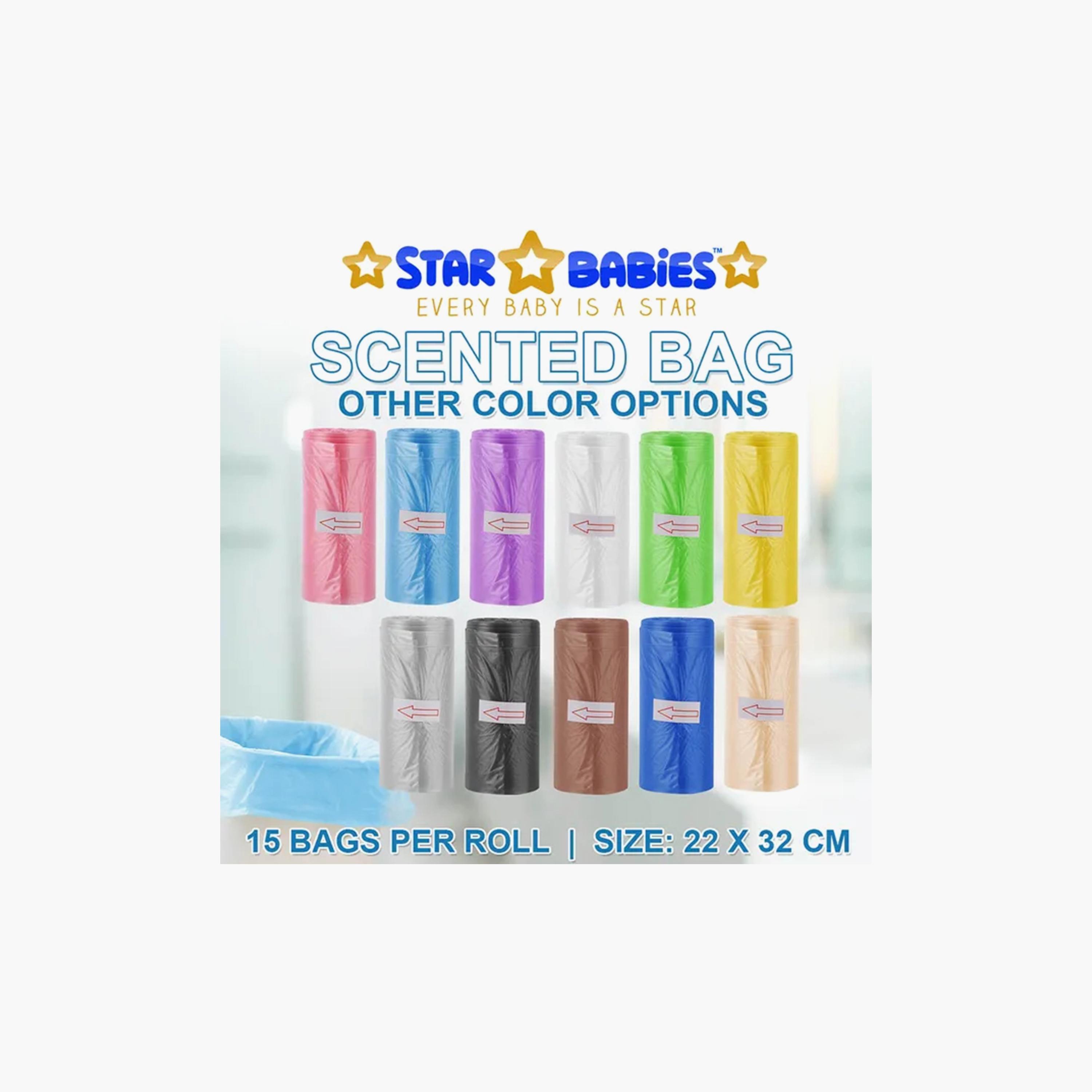 Star Babies 20-Piece Disposable Changing Mat, 2-Piece Scented Bag with Dispenser-baby-diapering-changingmats-image-4