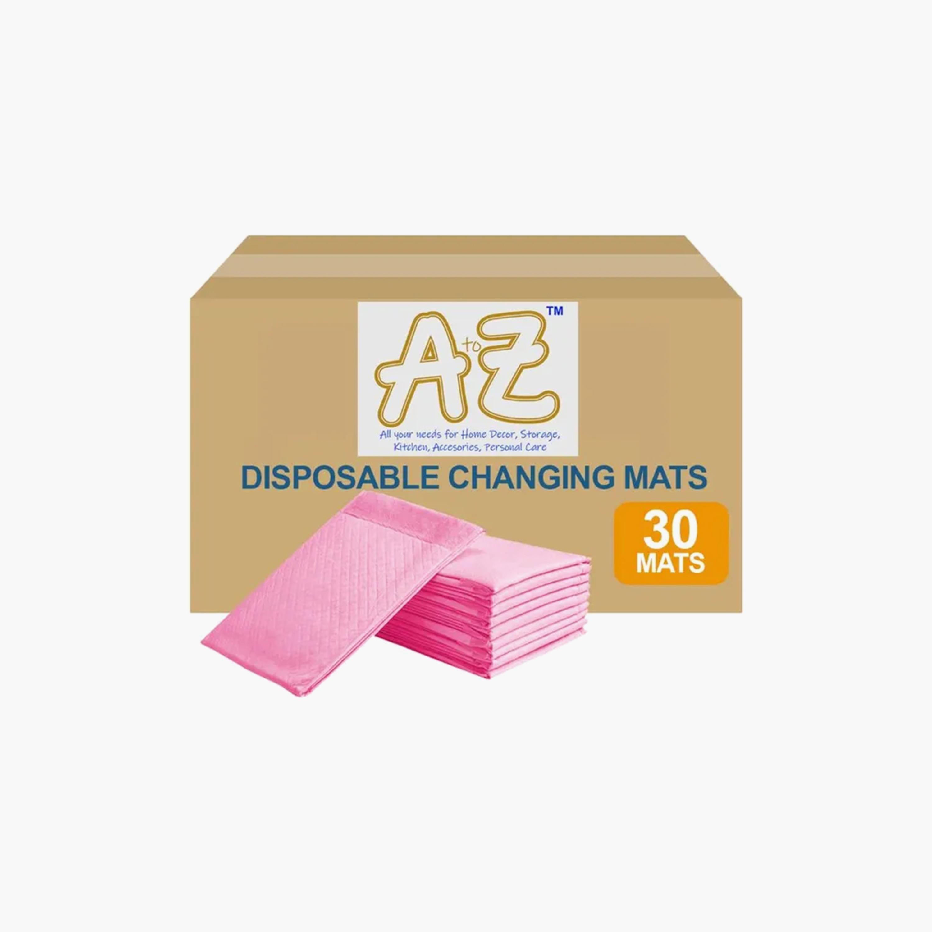 Star Babies 30-Piece Disposable Changing Mats - 45 x 60 cm, Pink-baby-diapering-changingmats-image-2