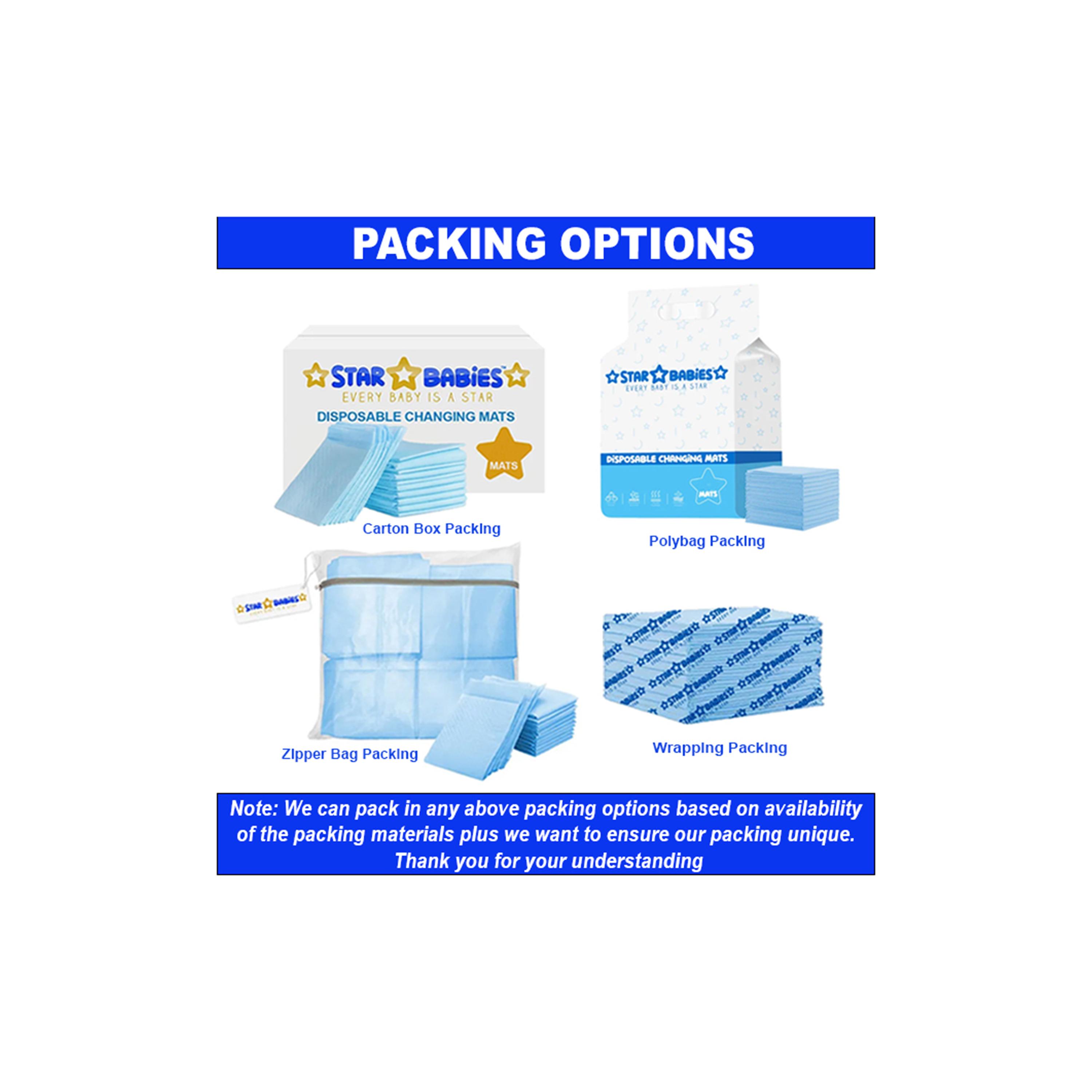 Star Babies 30-Piece Disposable Changing Mats - 45 x 60 cm, Pink-baby-diapering-changingmats-image-6