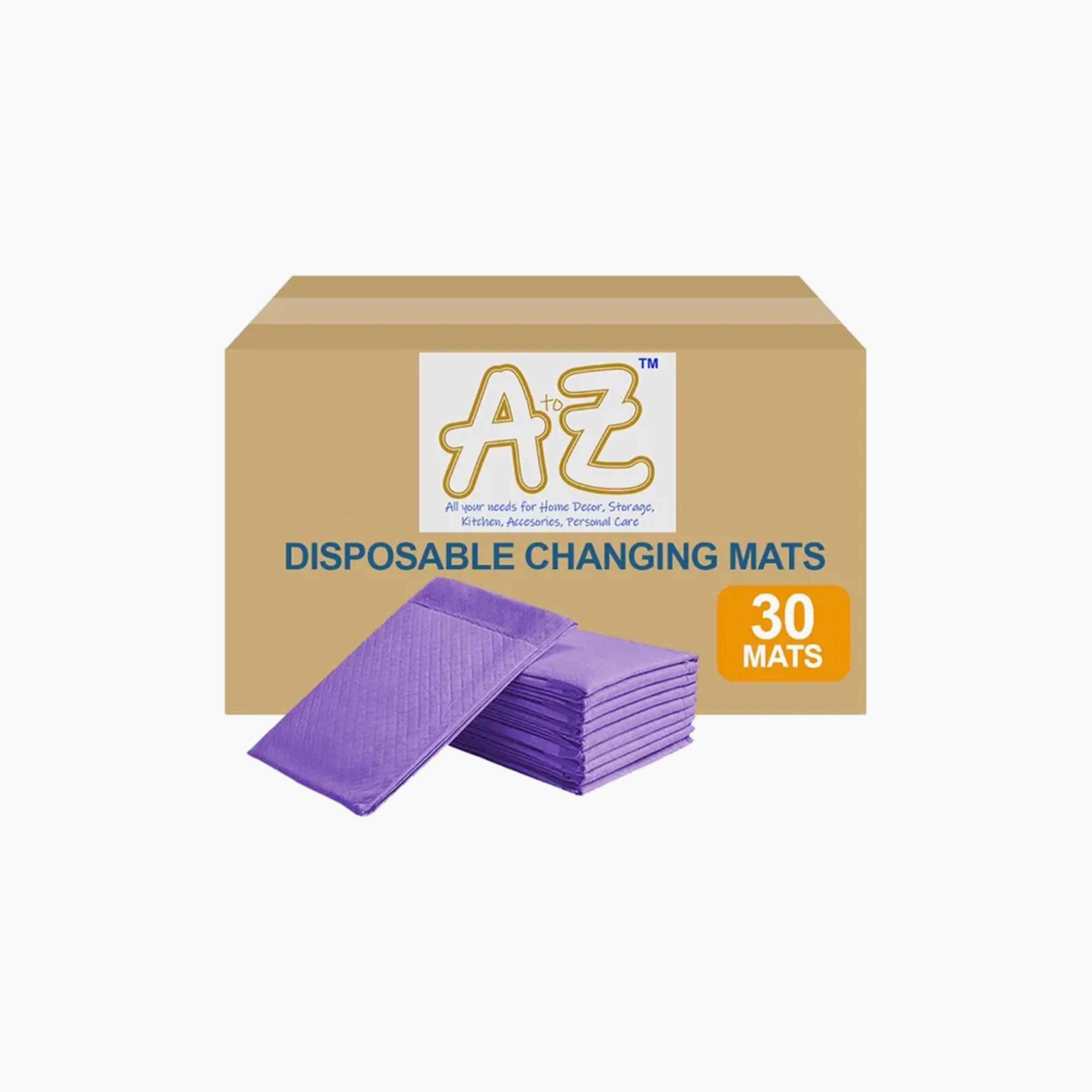 Star Babies 30-Piece Disposable Changing Mats - 45 x 60 cm, Lavender-baby-diapering-changingmats-image-2