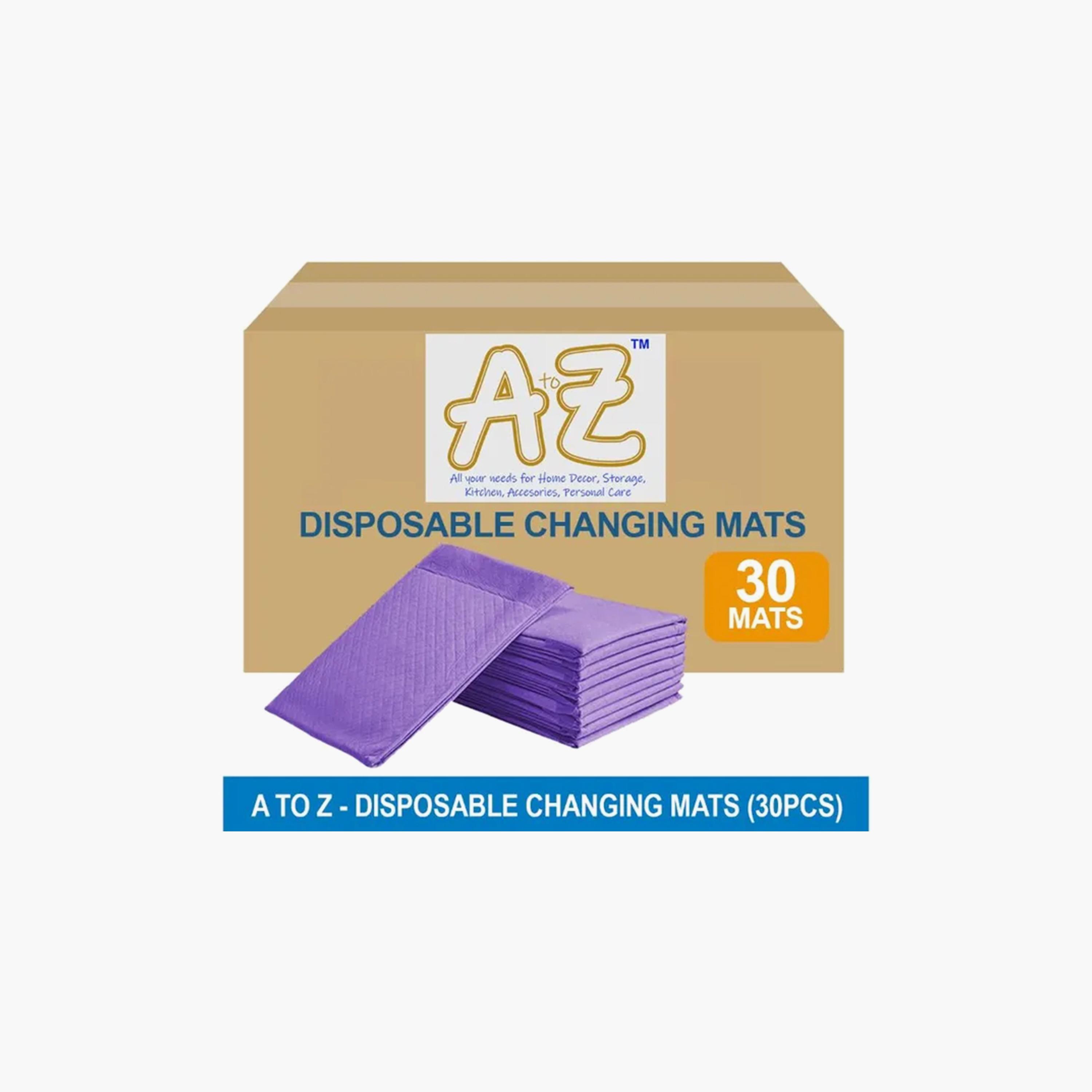 Star Babies 30-Piece Disposable Changing Mats - 45 x 60 cm, Lavender-baby-diapering-changingmats-image-3