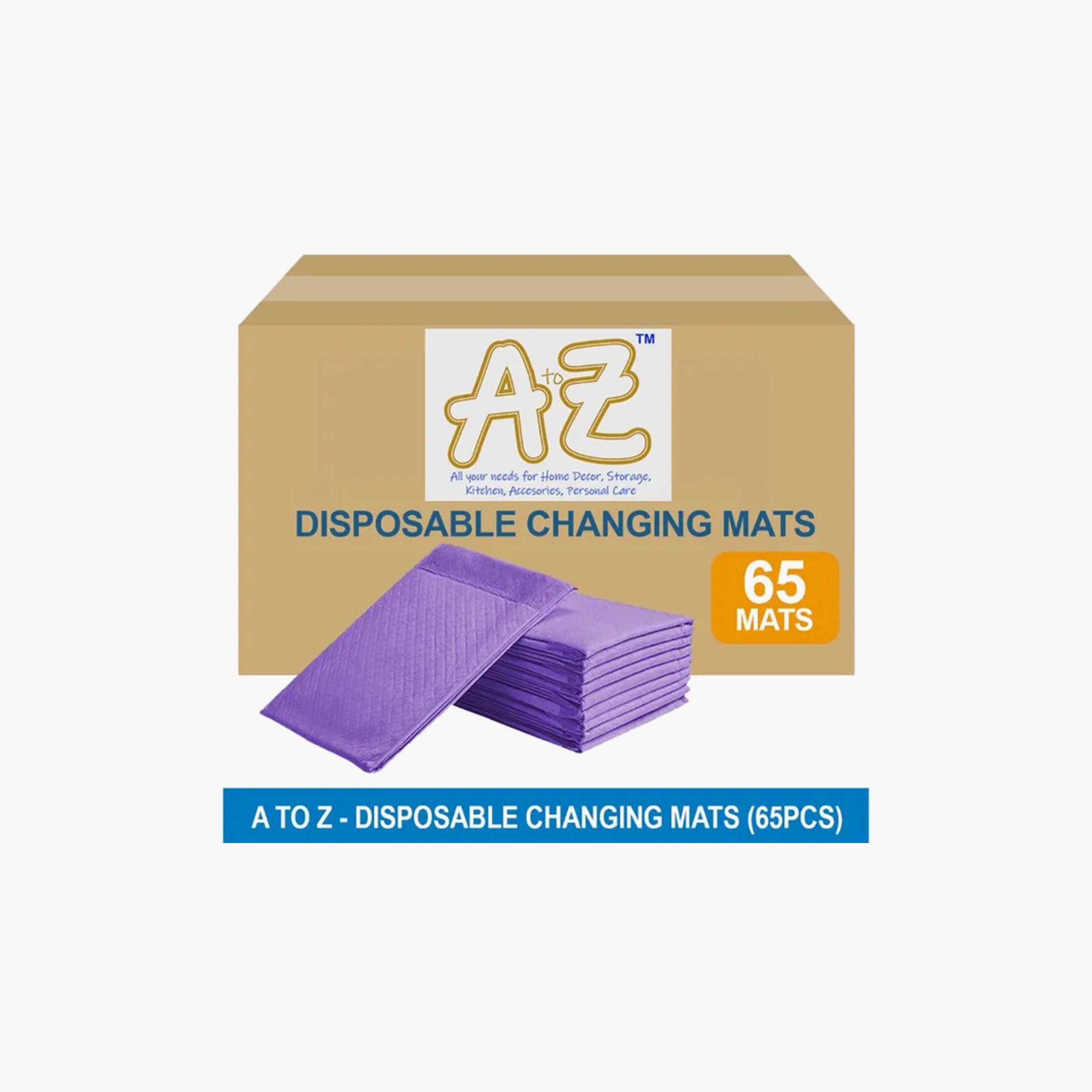 Star Babies 65-Piece Disposable Changing Mats - 45 x 60 cm, Lavender-baby-diapering-changingmats-image-3