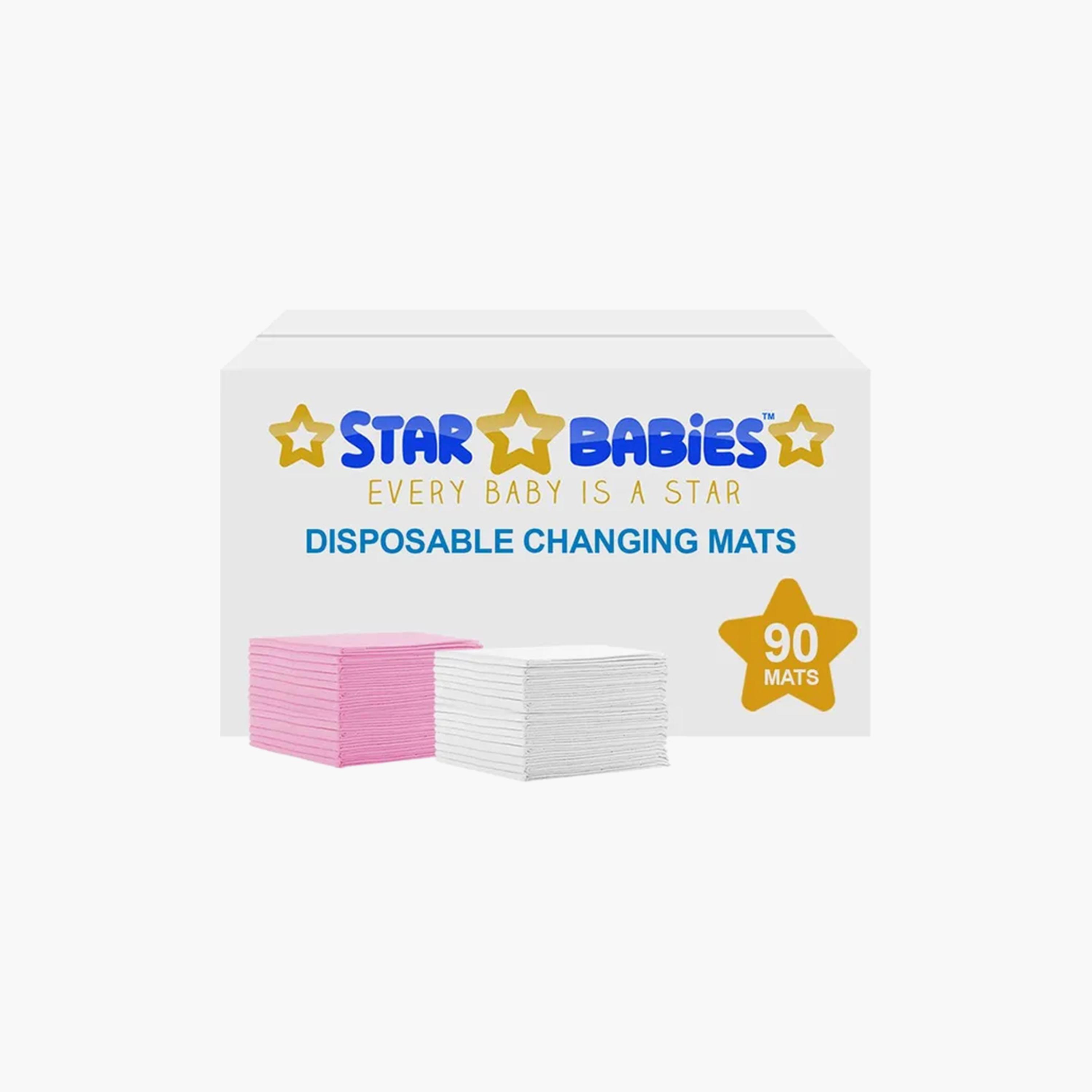 Star Babies 90-Piece Disposable Changing Mats, Assorted - 45 x 60 cm-baby-diapering-changingmats-image-5