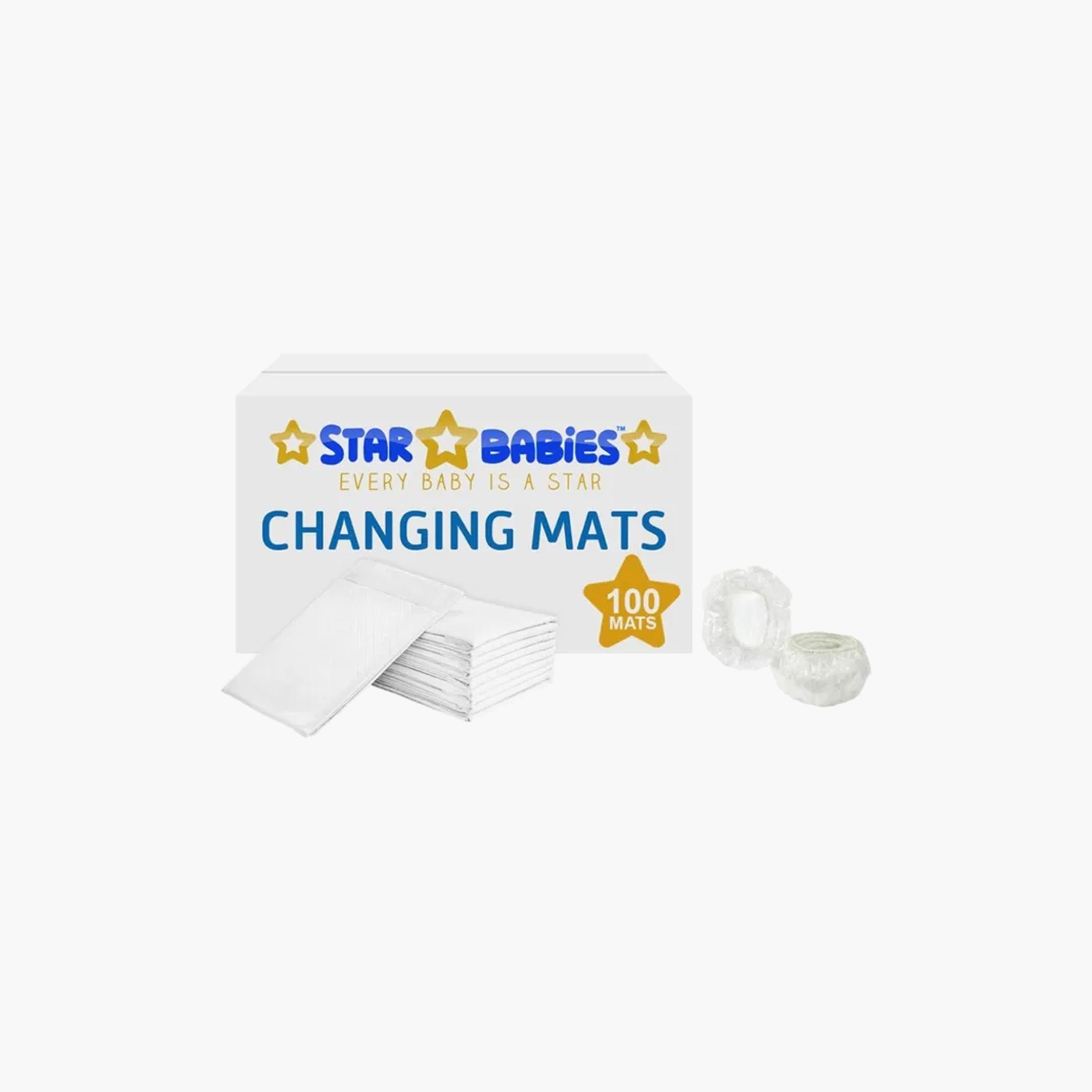 Star Babies 100-Piece Changing Mats with 10-Piece Disposable Ear Cover-baby-diapering-changingmats-image-2