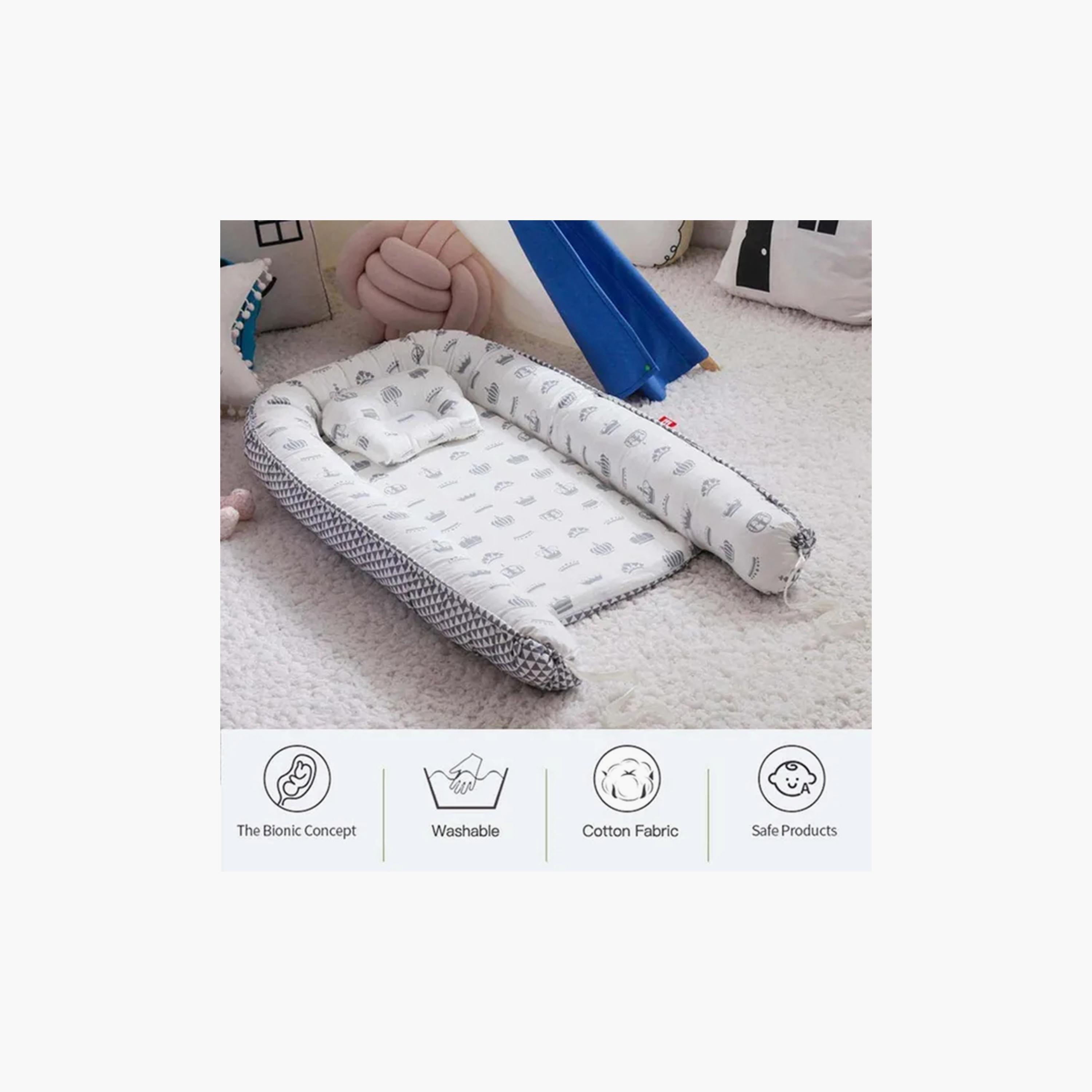 مهد نوم محمول من ستار بيبيز، رمادي-baby-nursery-babybedding-image-4