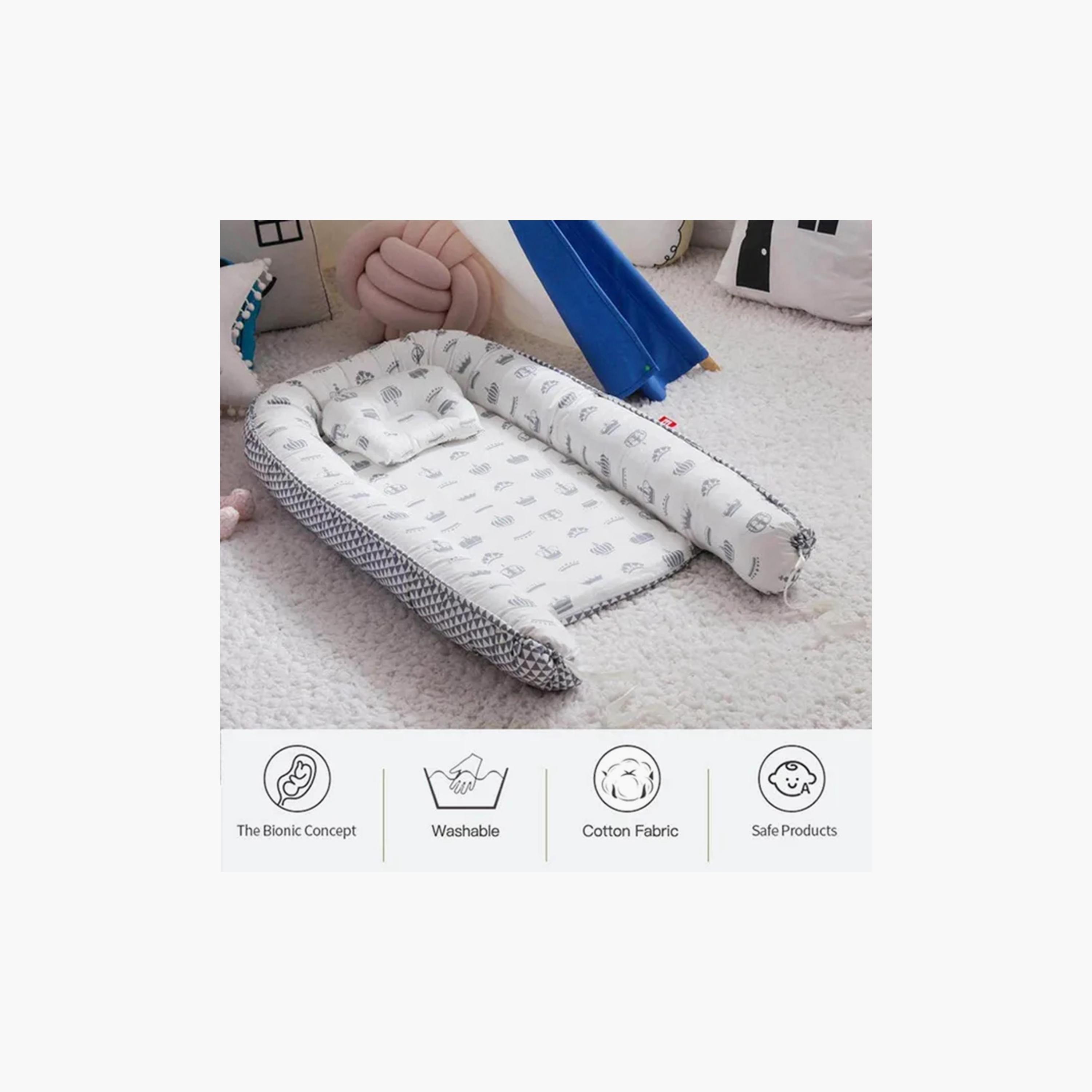 مهد نوم محمول من ستار بيبيز، رمادي-baby-nursery-babybedding-image-4