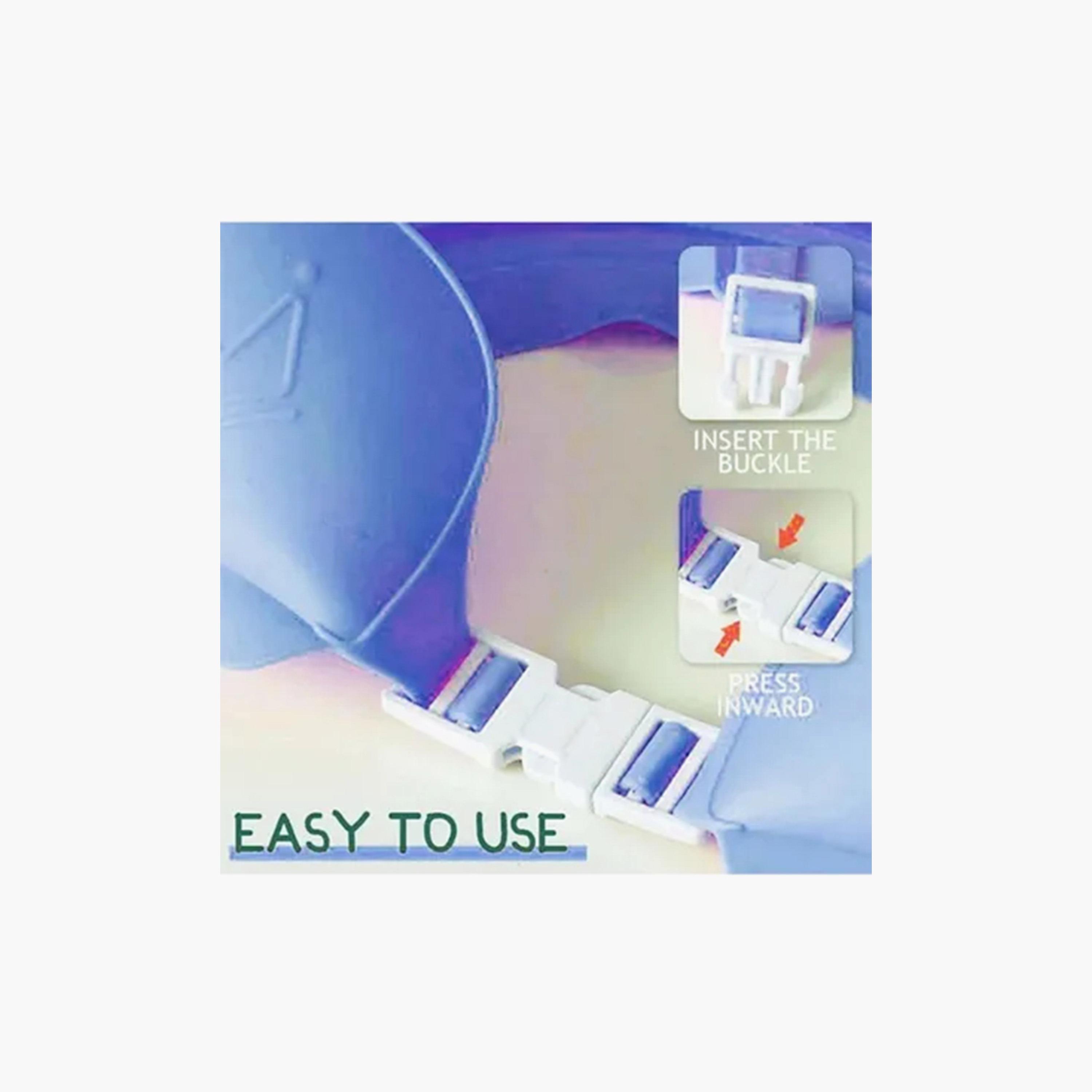 قبعة استحمام تاج قابلة للتعديل قطعتين من ستار بيبيز، أزرق/أصفر-baby-bathandcare-bathtubs-image-4