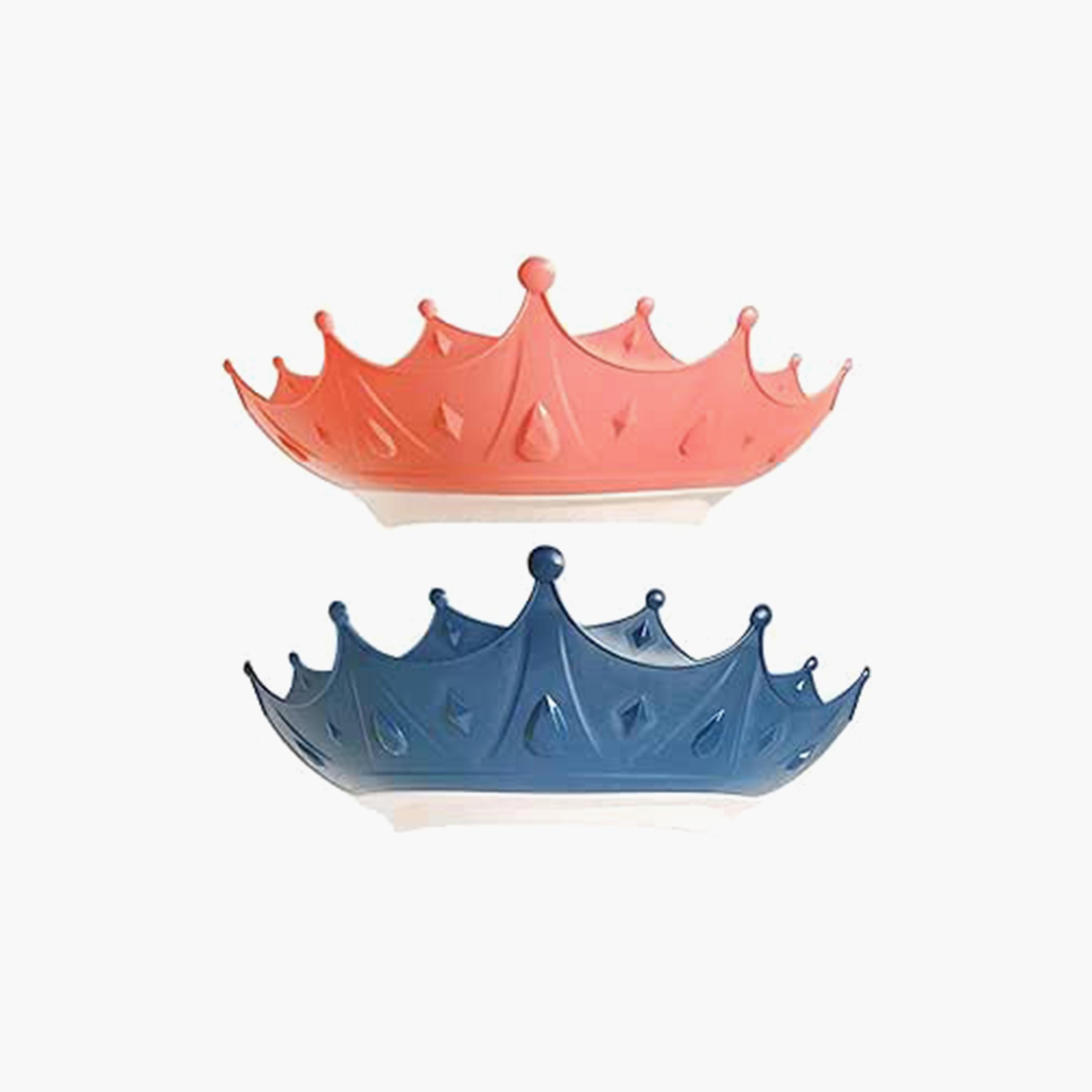 Star Babies 2-Piece Adjustable Crown Shower Cap, Pink/Blue-baby-bathandcare-bathtubs-image-1