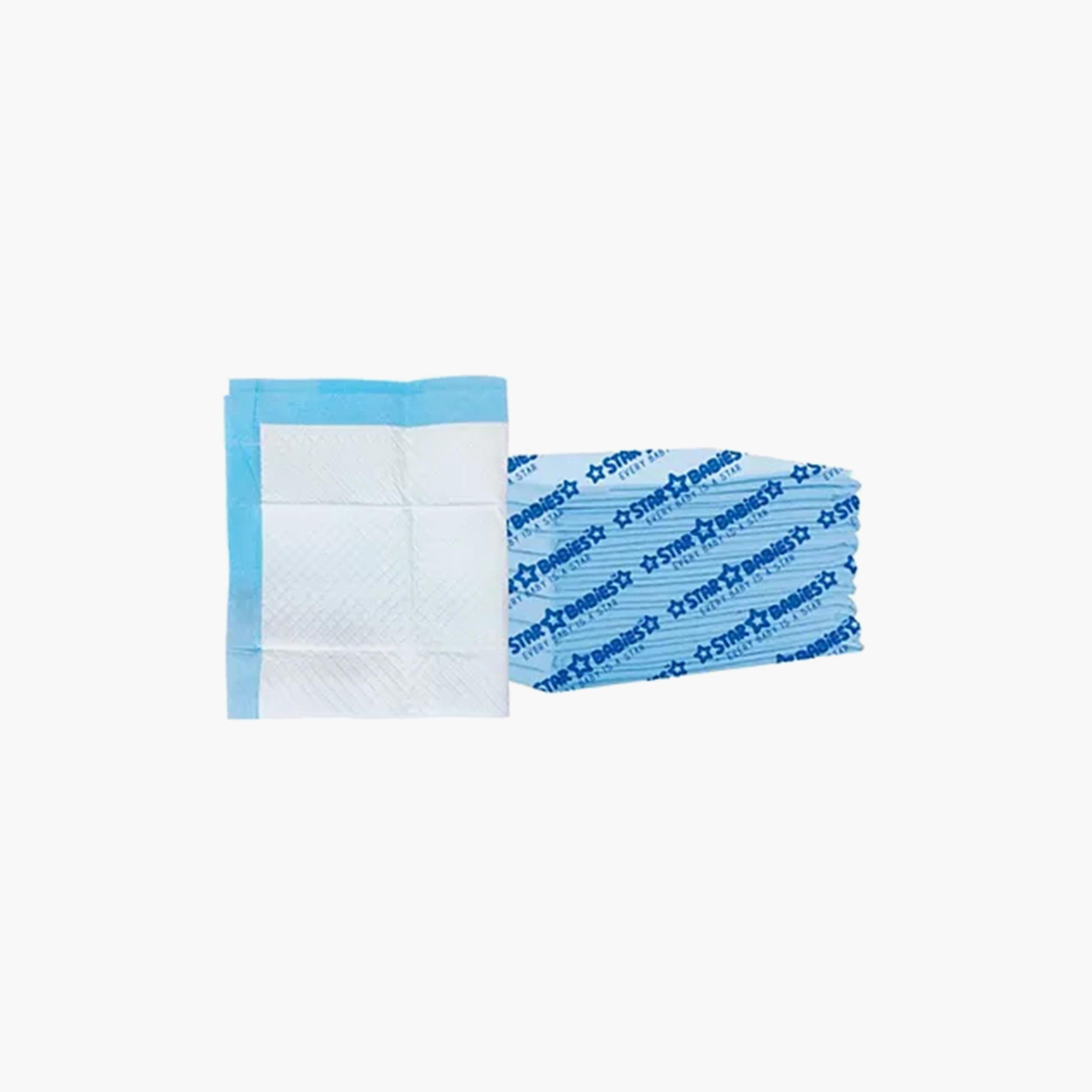 سجادات تغيير الحفاضات للاستعمال مرة واحدة من ستار بيبيز 15 قطعة - 45 × 60 سم-baby-diapering-changingmats-image-2