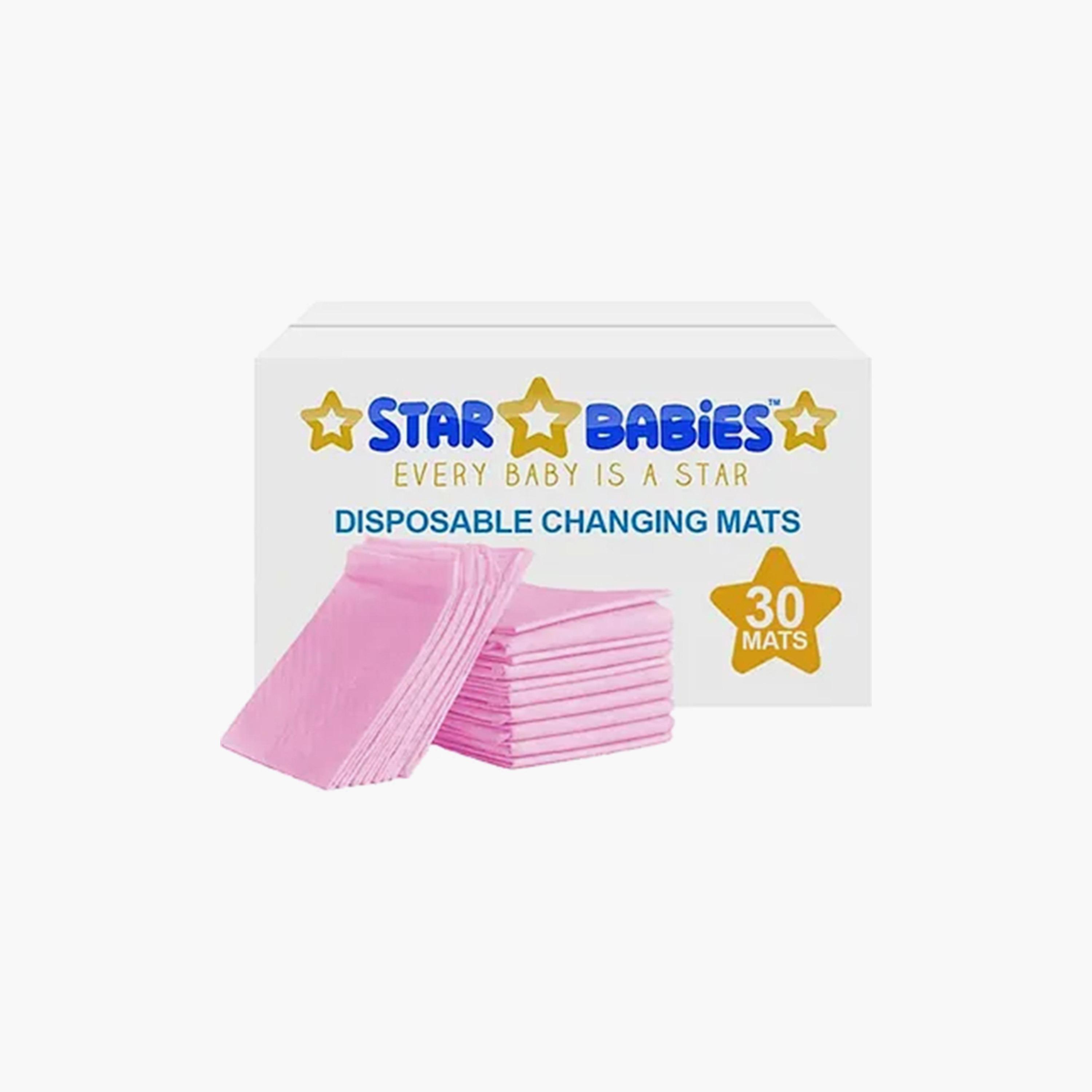 Star Babies 30-Piece Disposable Changing Mats - 45 x 60 cm-baby-diapering-changingmats-image-2