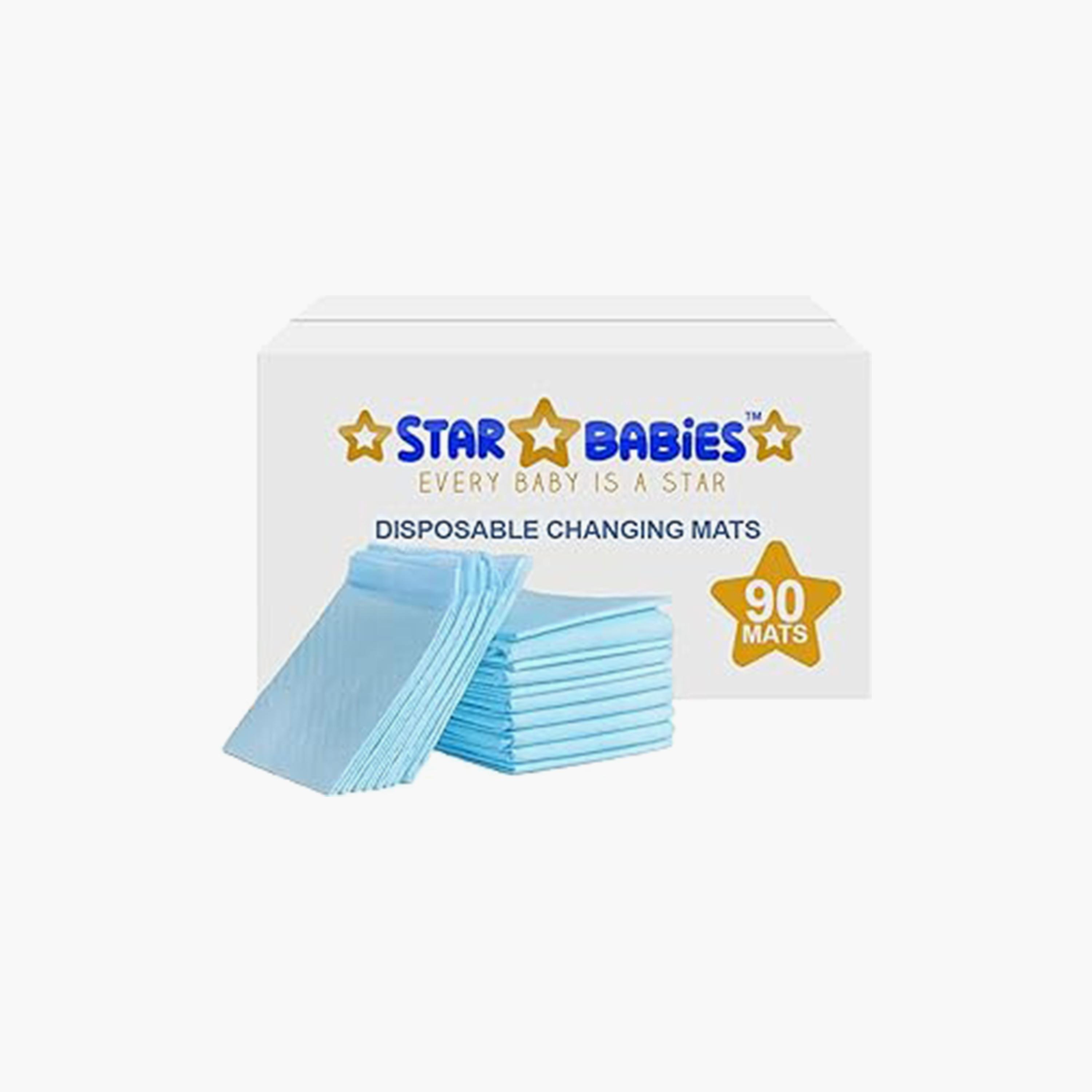 Star Babies 90-Piece Disposable Changing Mats - 45 x 60 cm-baby-diapering-changingmats-image-2