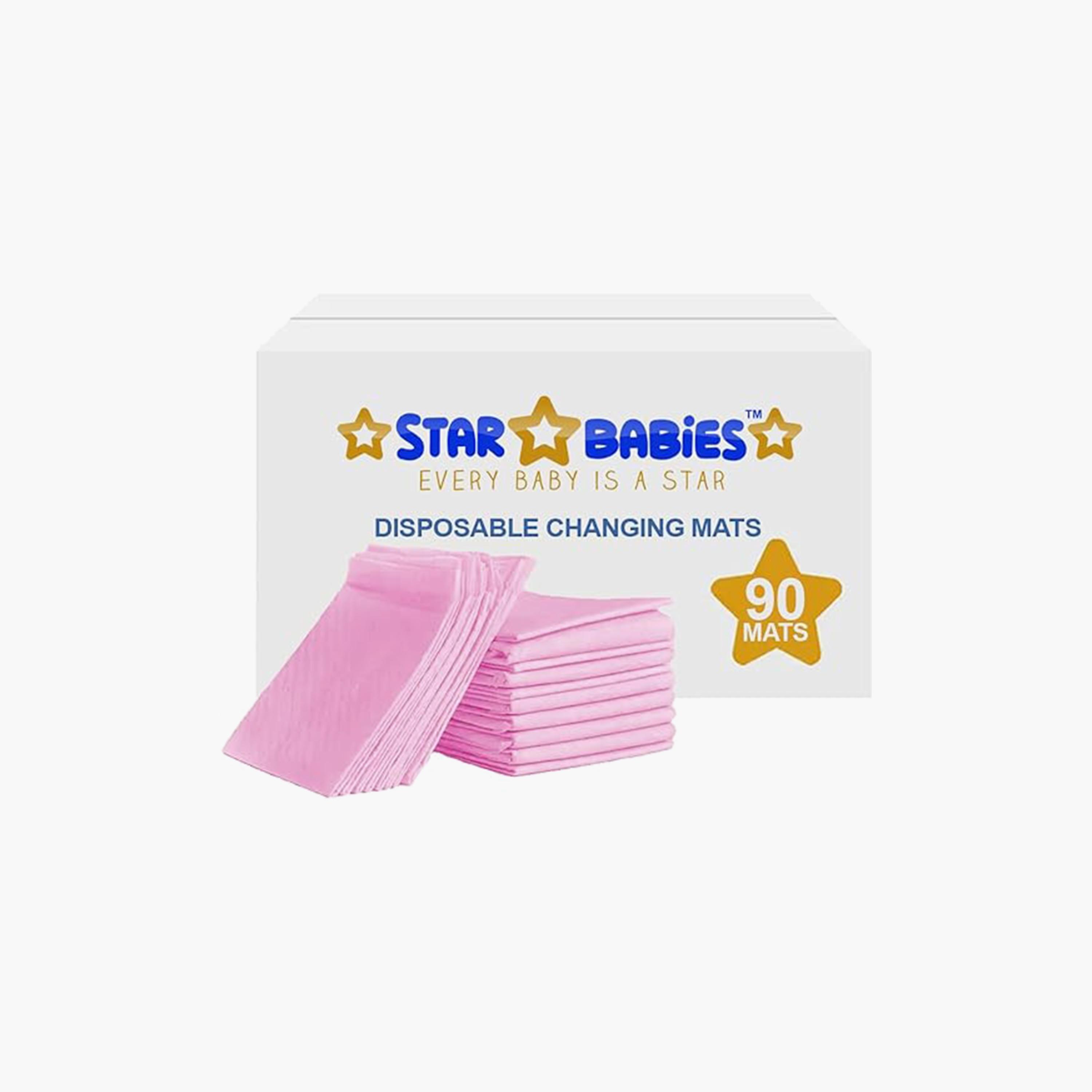 Star Babies 90-Piece Disposable Changing Mats - 45 x 60 cm-baby-diapering-changingmats-image-2