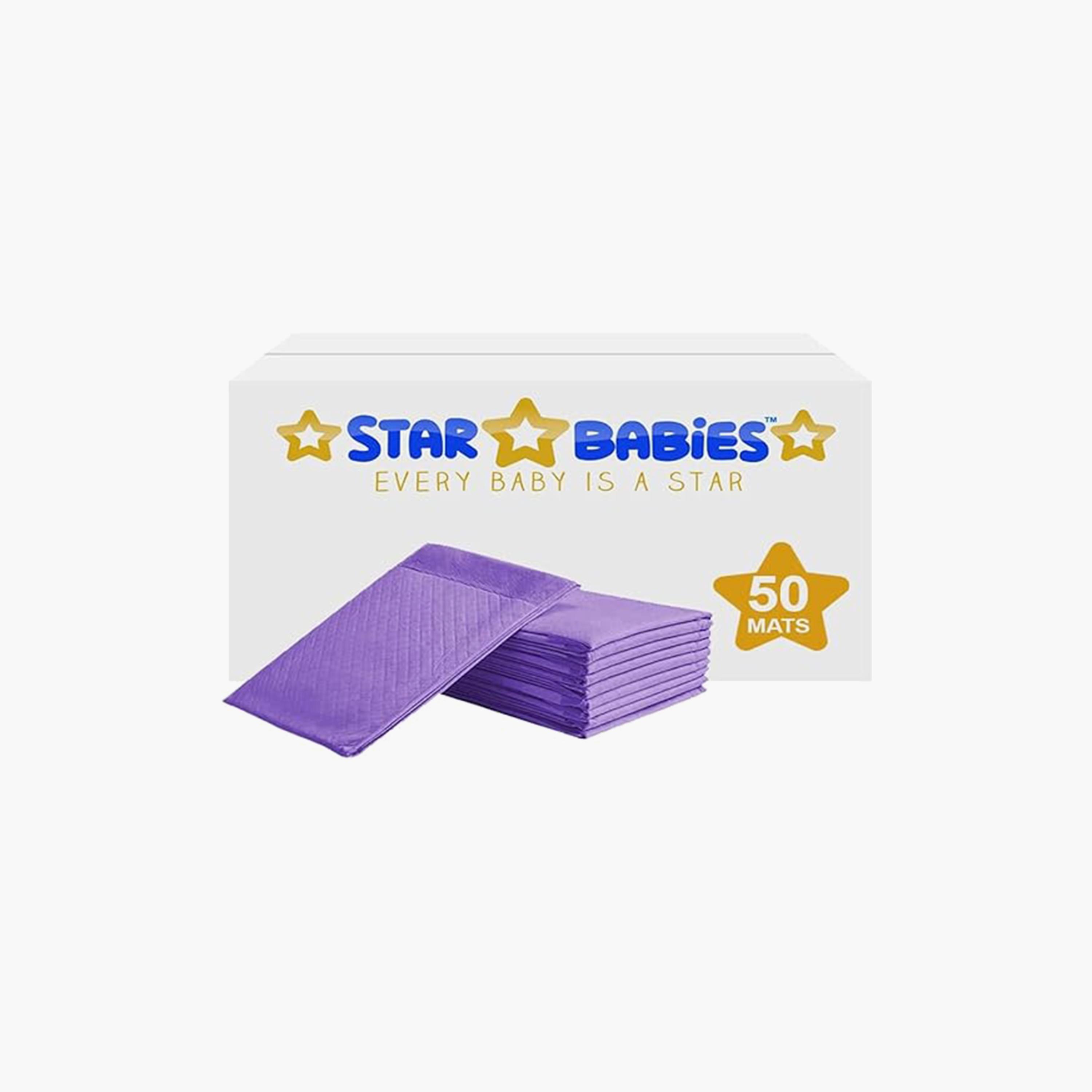 Star Babies 50-Piece Disposable Changing Mats - 45 x 60 cm-baby-diapering-changingmats-image-5