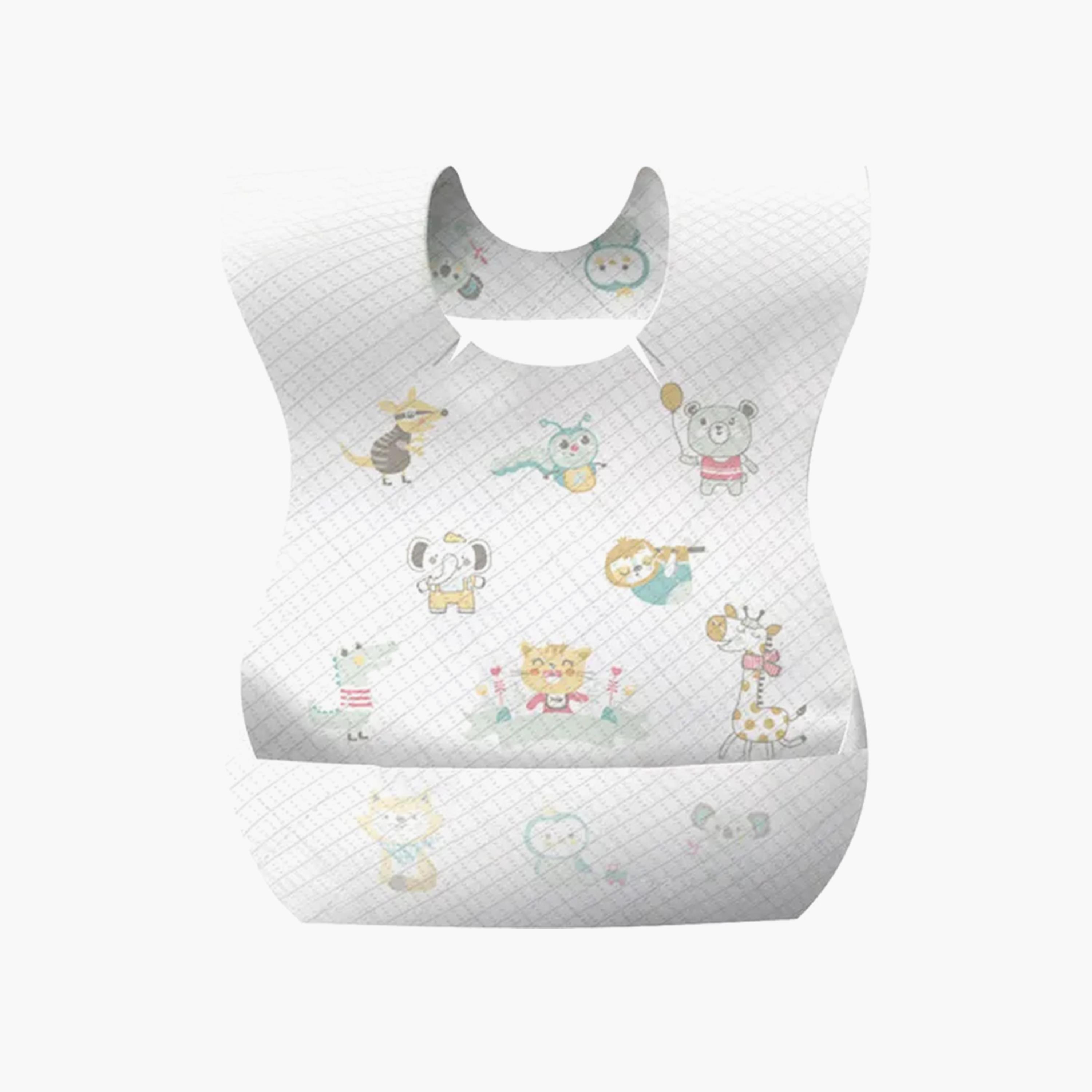 مرايل للاستعمال مرة واحدة 50 قطعة من ستار بيبيز، مطبوعة-baby-feeding-bibs-image-1