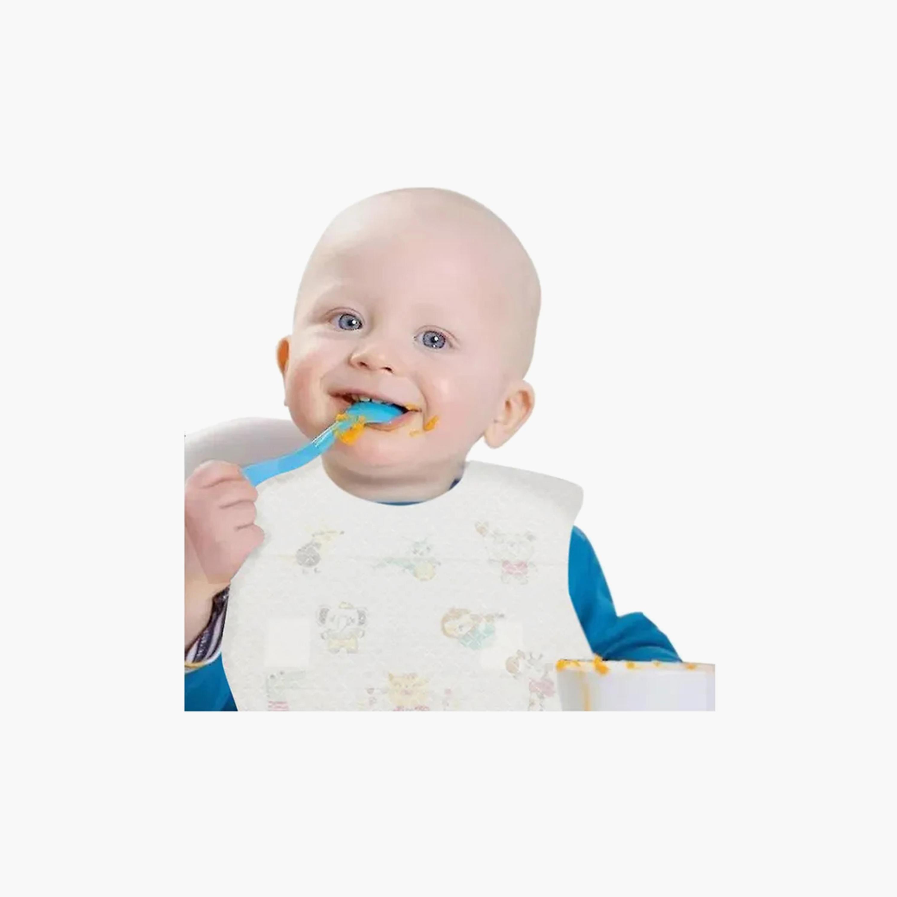 مرايل للاستعمال مرة واحدة 50 قطعة من ستار بيبيز، مطبوعة-baby-feeding-bibs-image-3