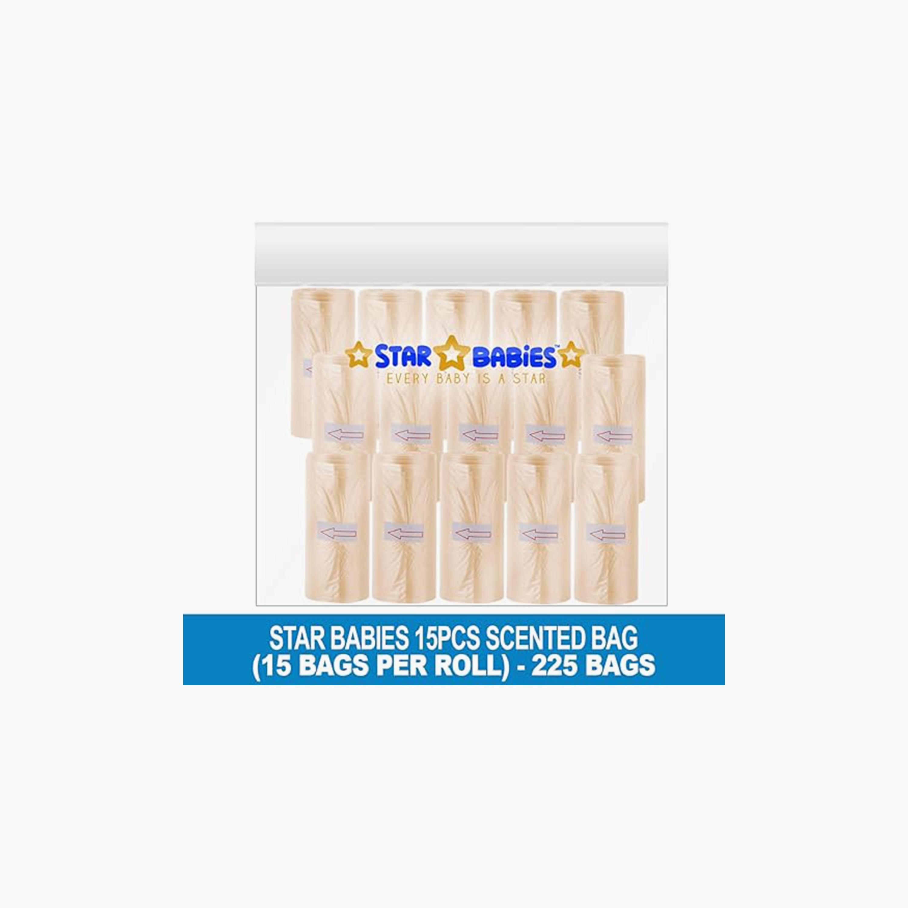Star Babies 225-Piece Scented Bags, Ivory-baby-diapering-binsandrefills-image-3