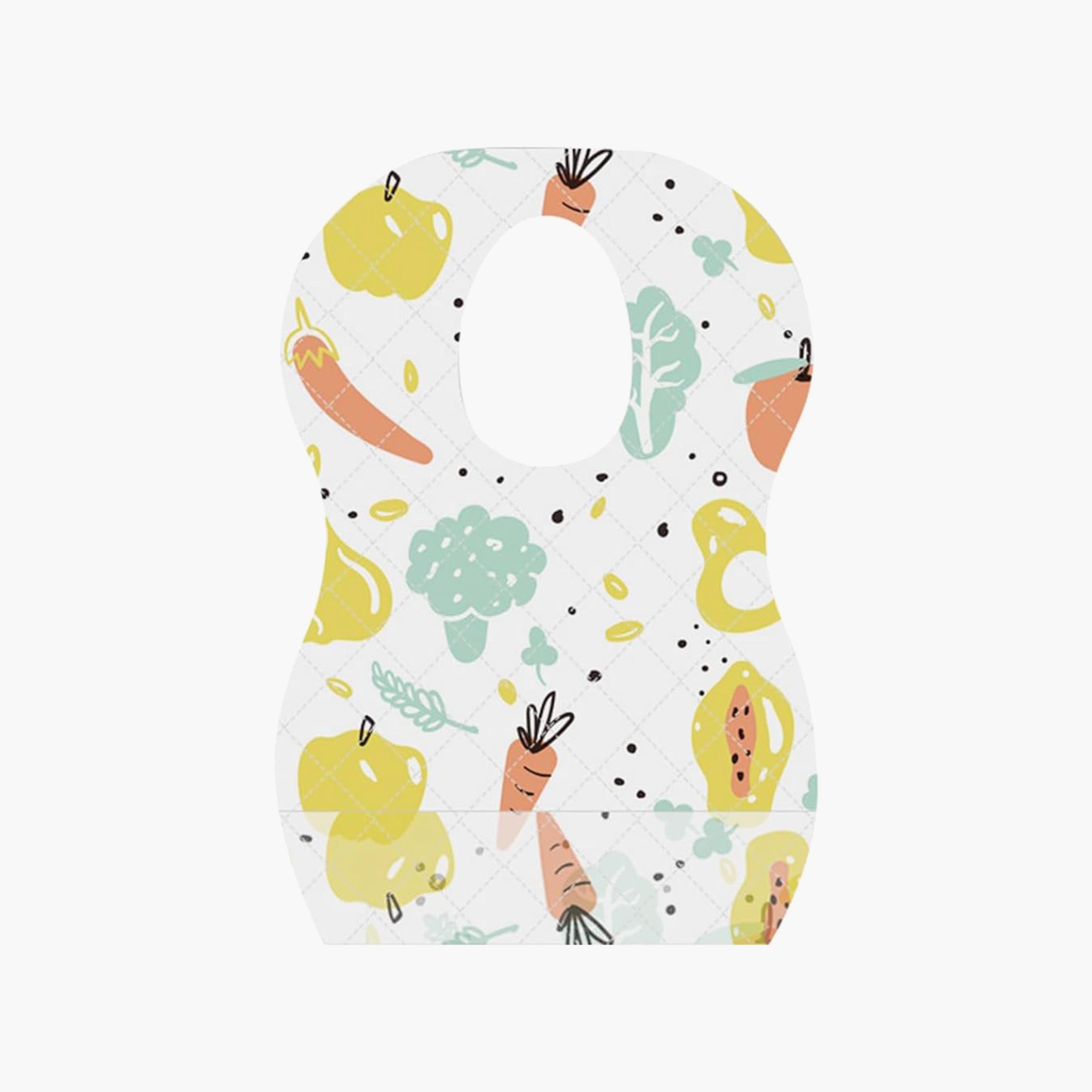 Star Babies 5-Piece Disposable Bibs, Fruits Print New-baby-feeding-bibs-image-1