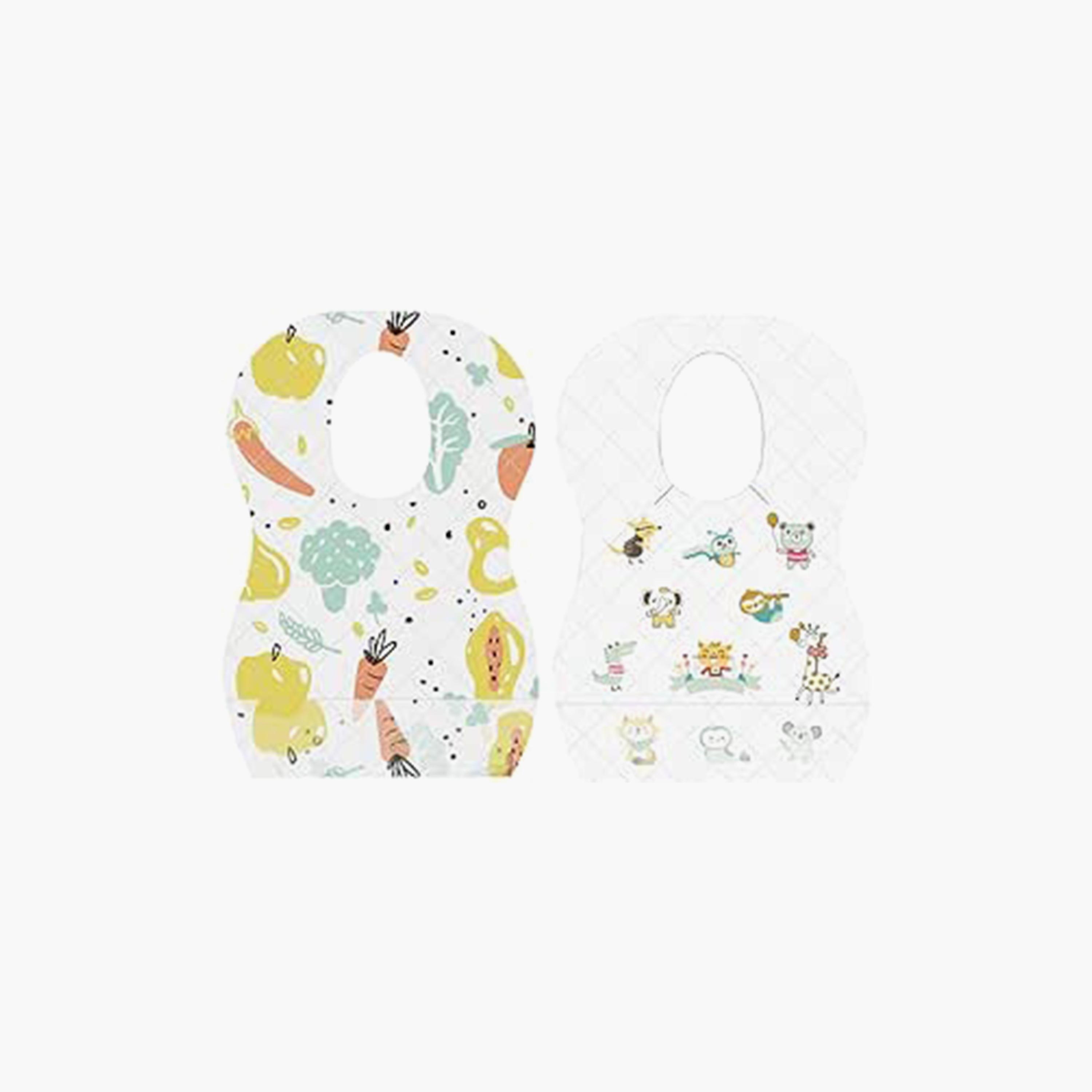 Star Babies 30-Piece Disposable Bibs, Assorted-baby-feeding-bibs-image-1
