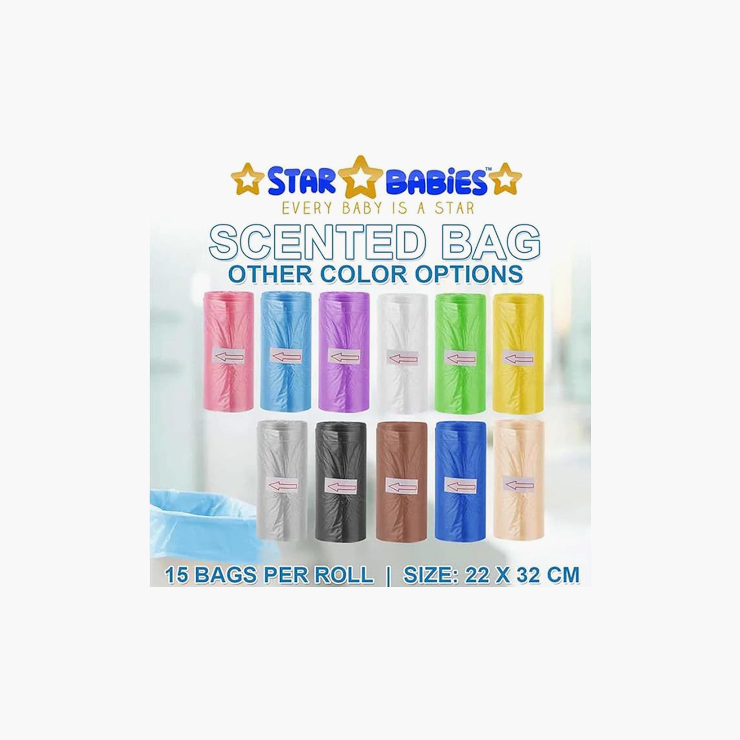 أكياس معطرة 330 قطعة مع موزع من ستار بيبيز، قوس قزح-baby-diapering-binsandrefills-image-4
