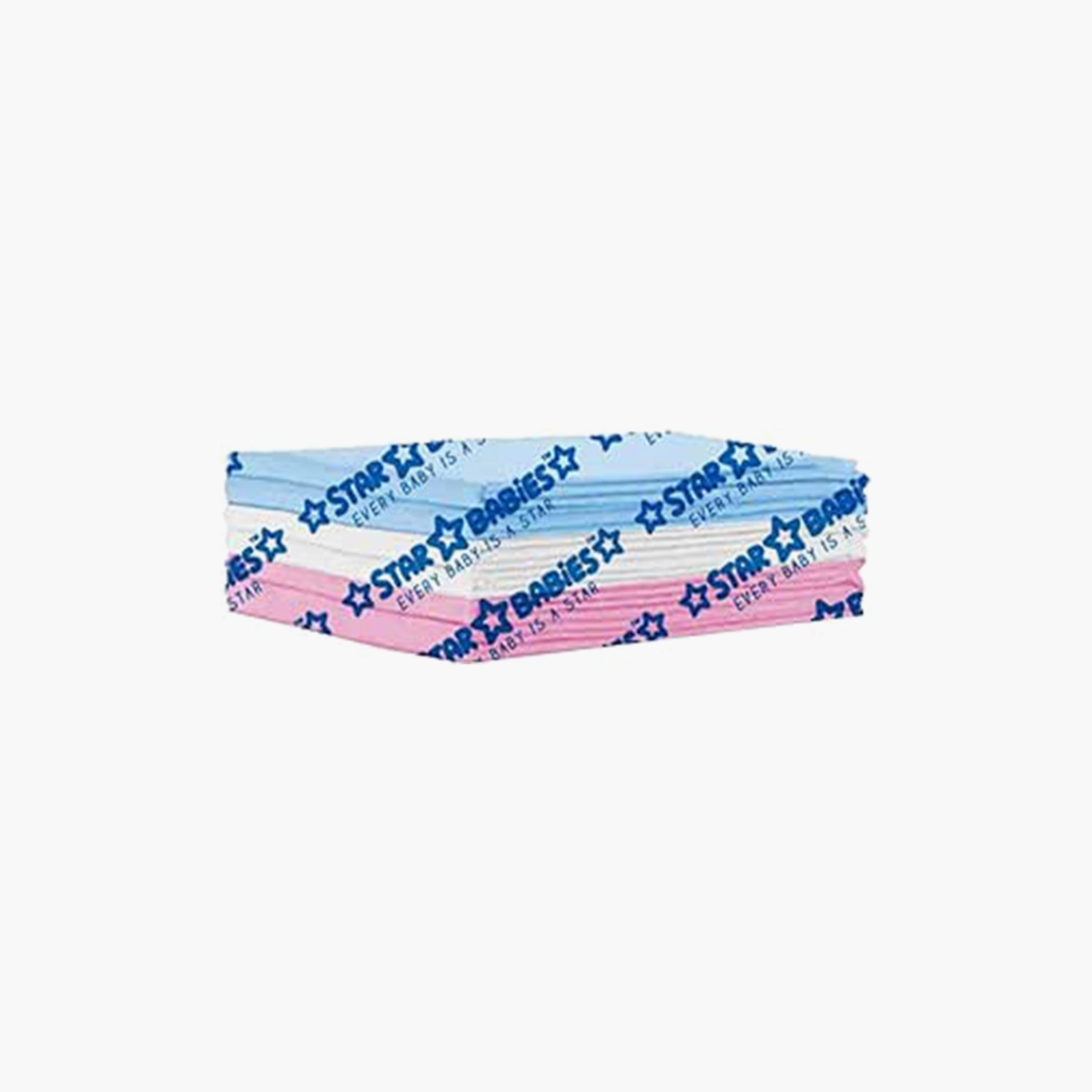 Star Babies 6-Piece Disposable Changing Mats - 45 x 60 cm, Multicolour-baby-diapering-changingmats-image-2
