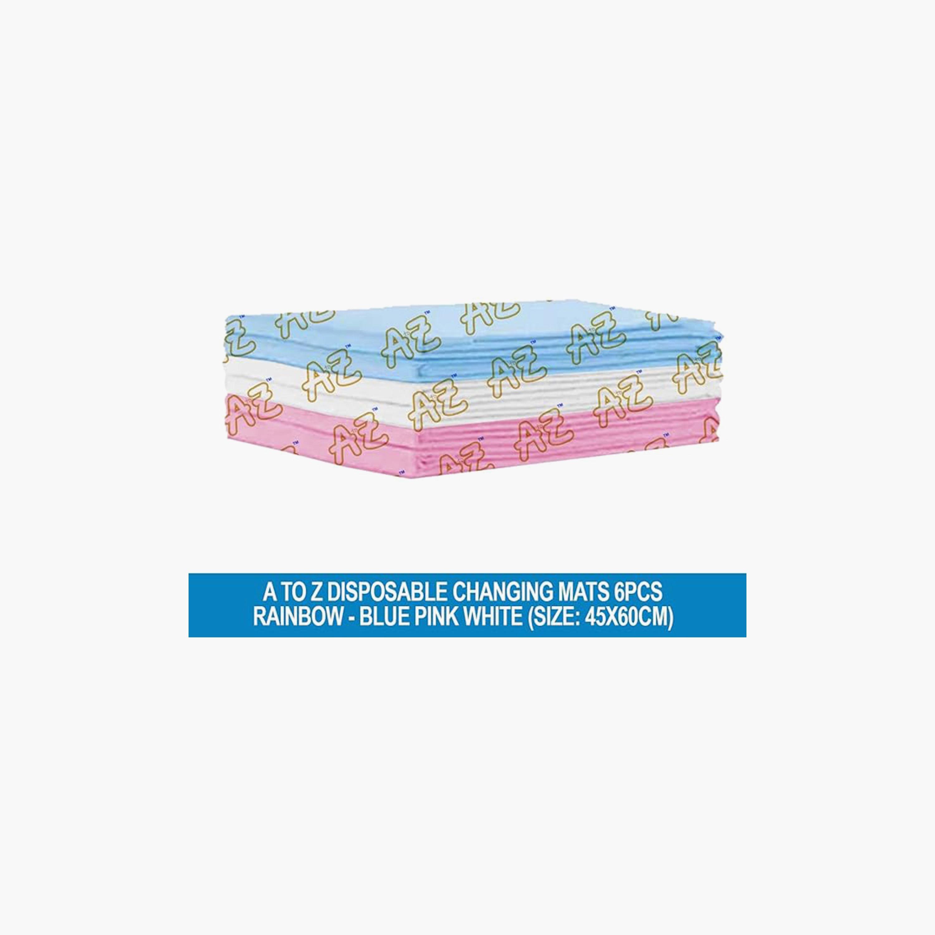 Star Babies 6-Piece Disposable Changing Mats - 45 x 60 cm, Multicolour-baby-diapering-changingmats-image-3