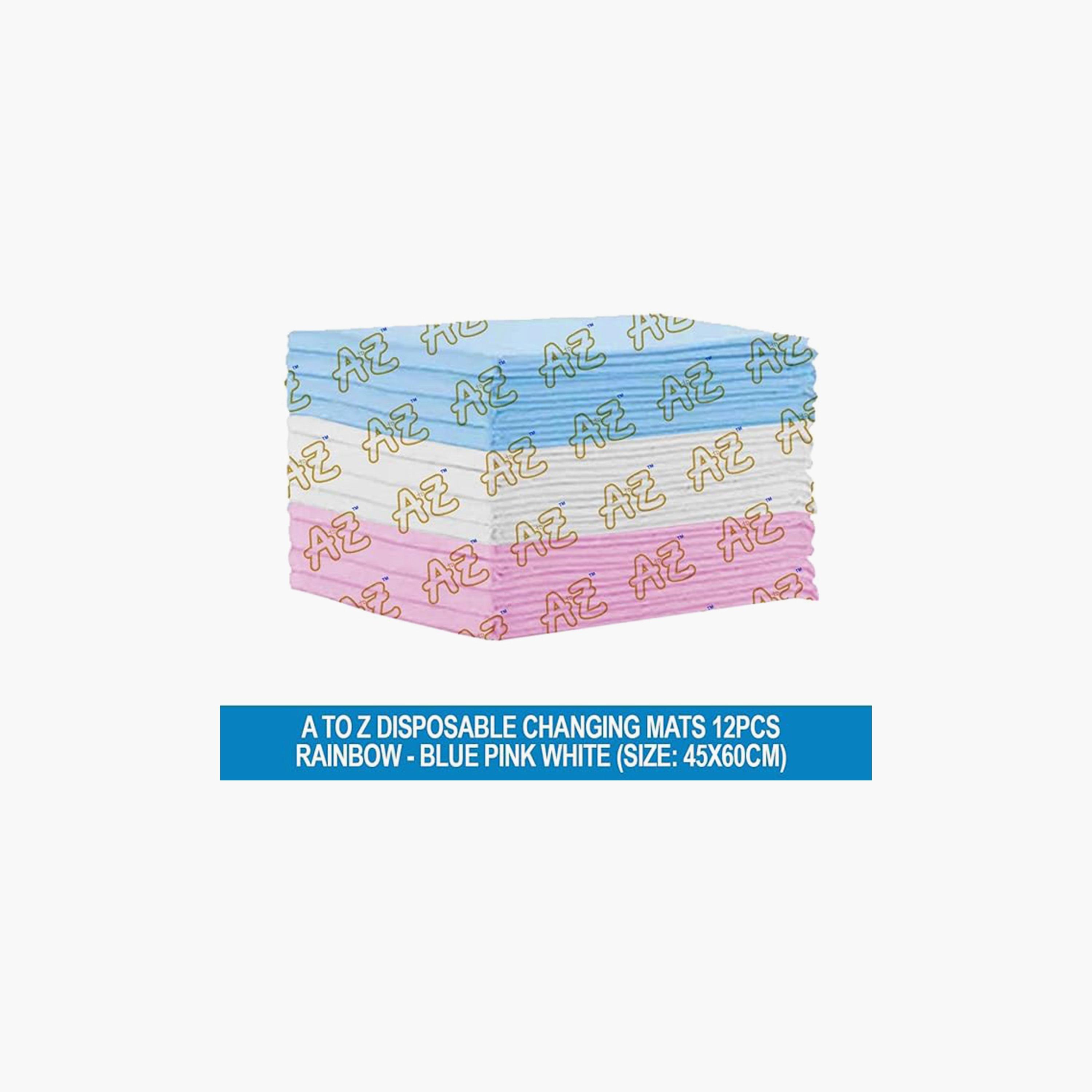 Star Babies 12-Piece Disposable Changing Mats - 45 x 60 cm, Multicolour-baby-diapering-changingmats-image-3