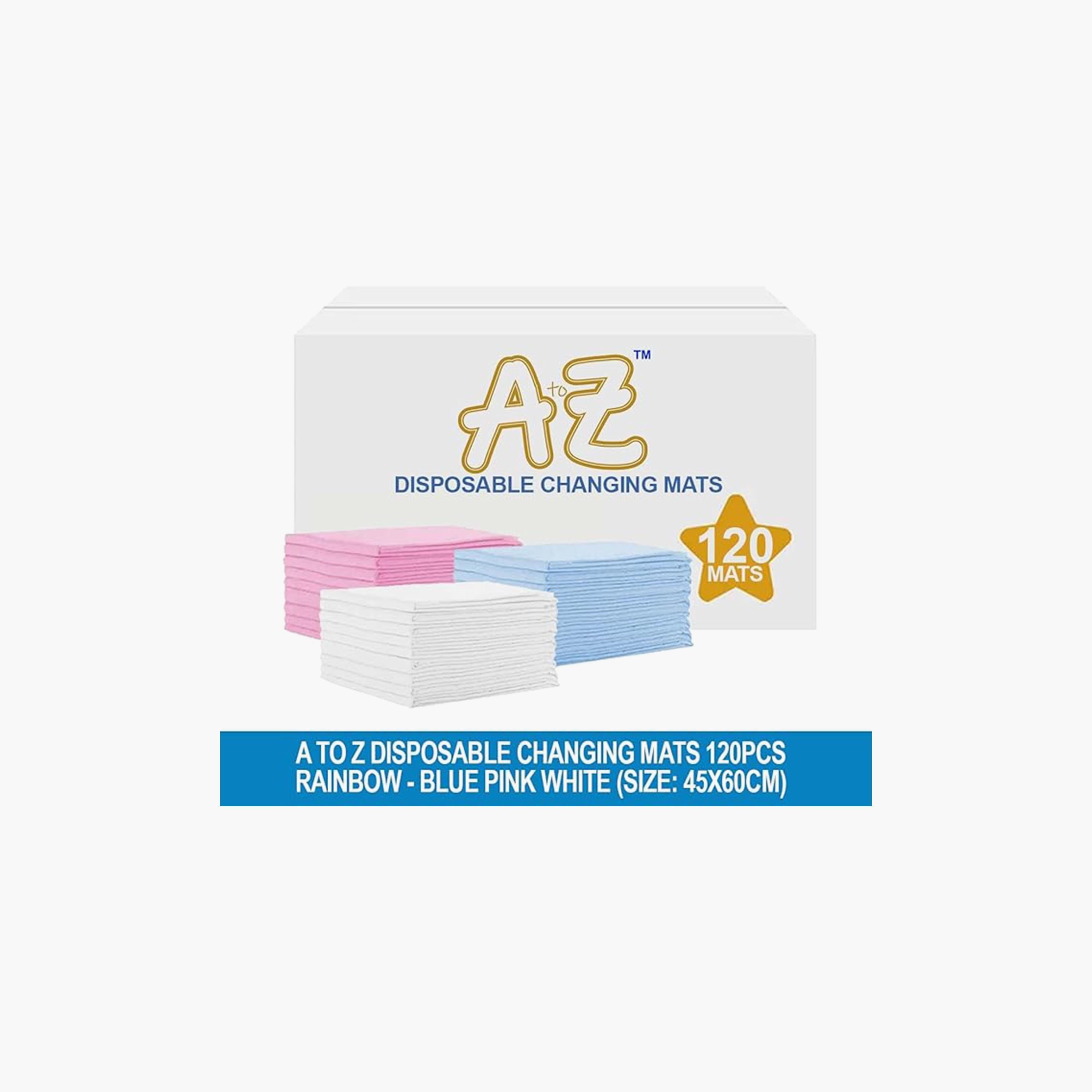 Star Babies 120-Piece Disposable Changing Mats - 45 x 60 cm, Multicolour-baby-diapering-changingmats-image-3
