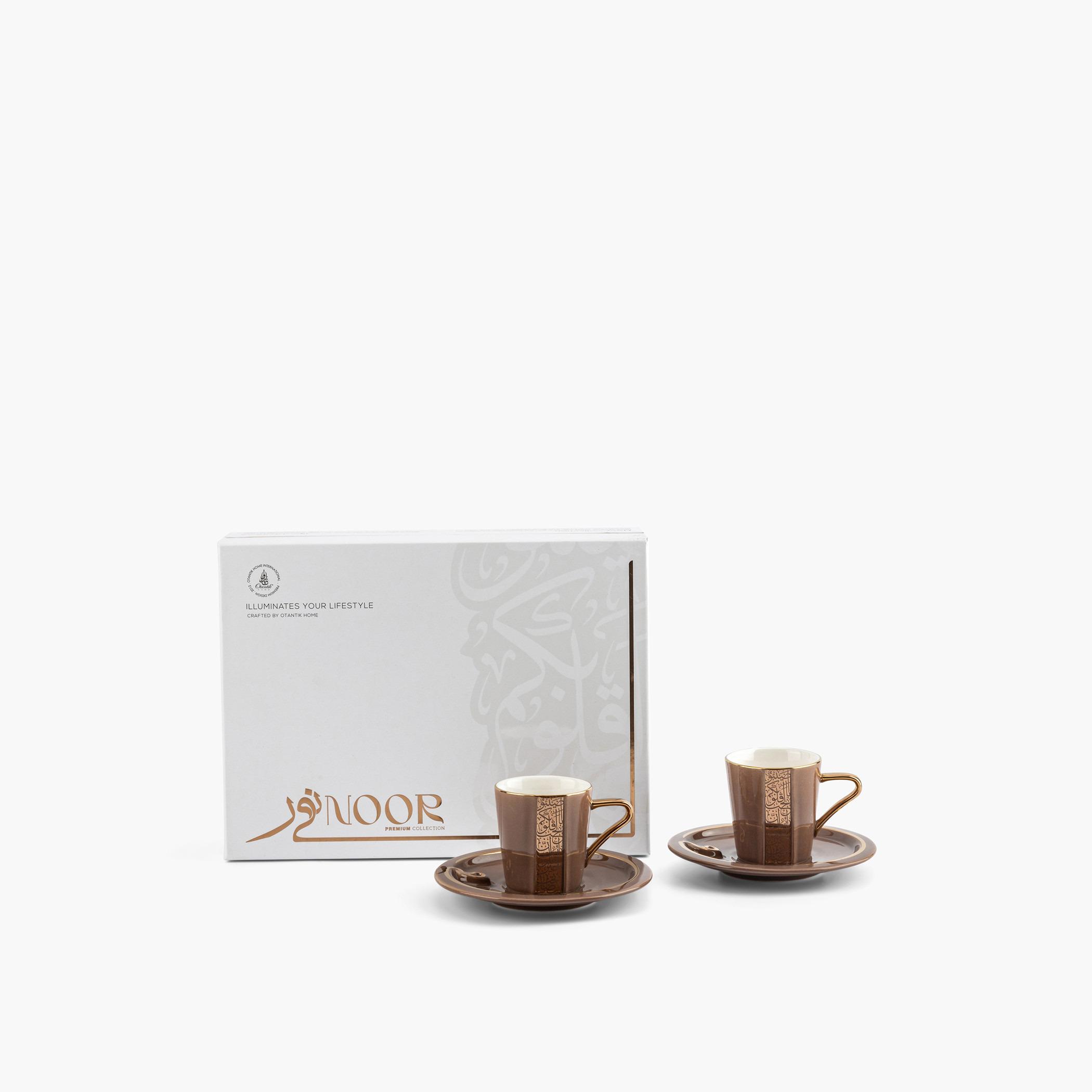 طقم فناجين وصحون بورسلان 6 قطع بطبعات نور من أوتانتيك - 80 مل-household-dining-teaandcoffee-teaandcoffeesets-image-3