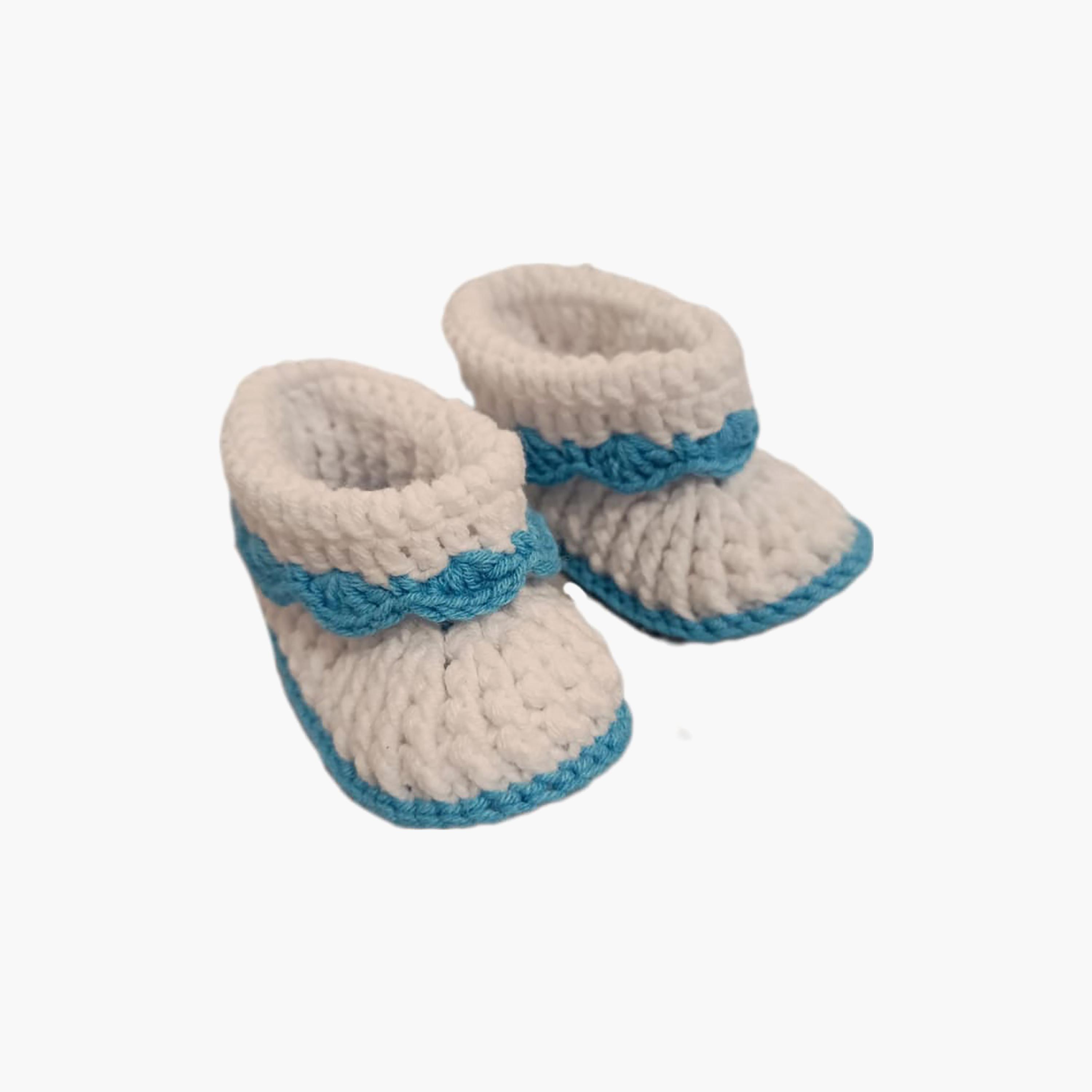Pikkaboo HeavenlyHugs Handmade Crochet Booties-baby-boys-shoes-booties-image-2