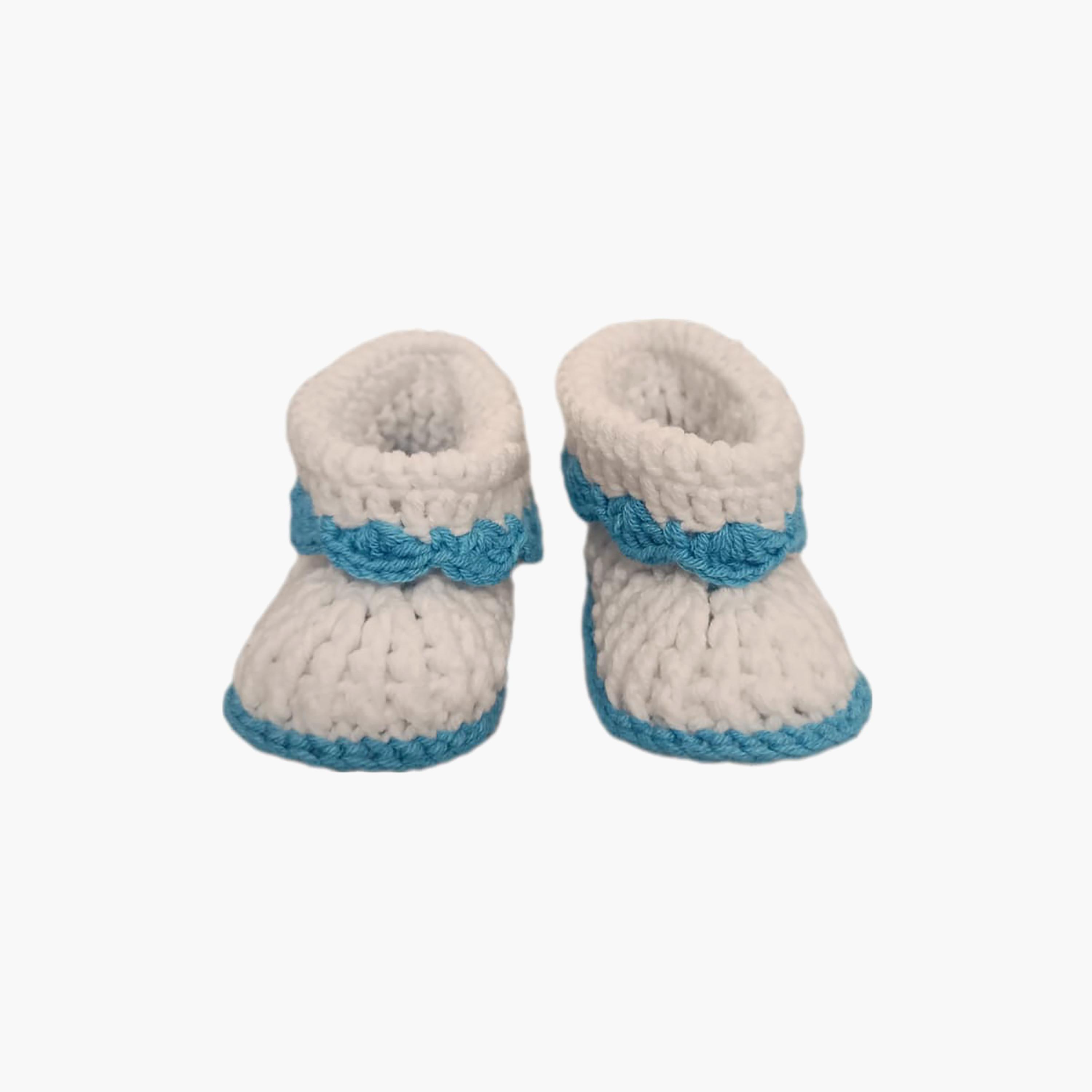 Pikkaboo HeavenlyHugs Handmade Crochet Booties-baby-boys-shoes-booties-image-4