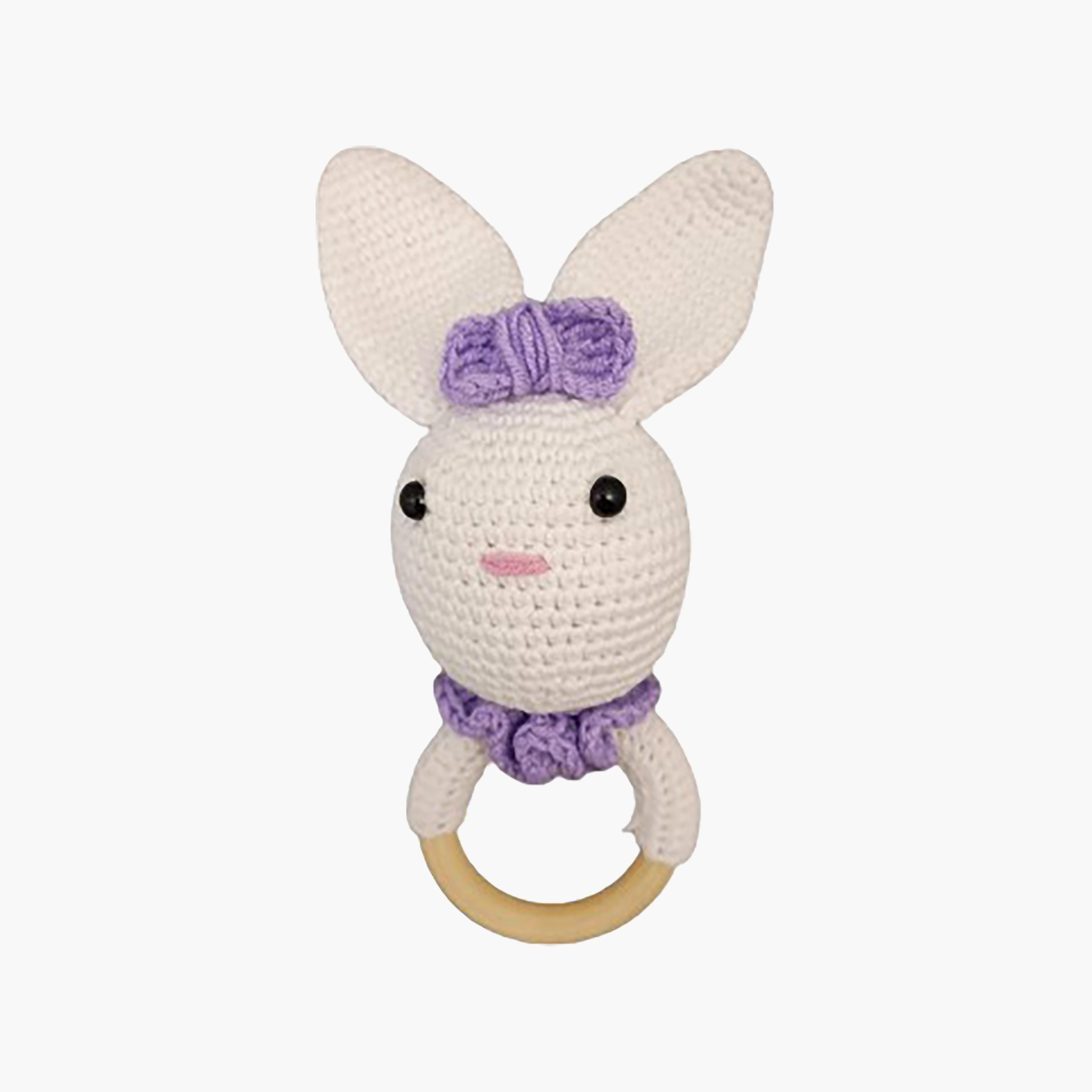 Pikkaboo HeavenlyHugs Miss Rabbit Handmade Crochet Teether-baby-feeding-teethers-image-1