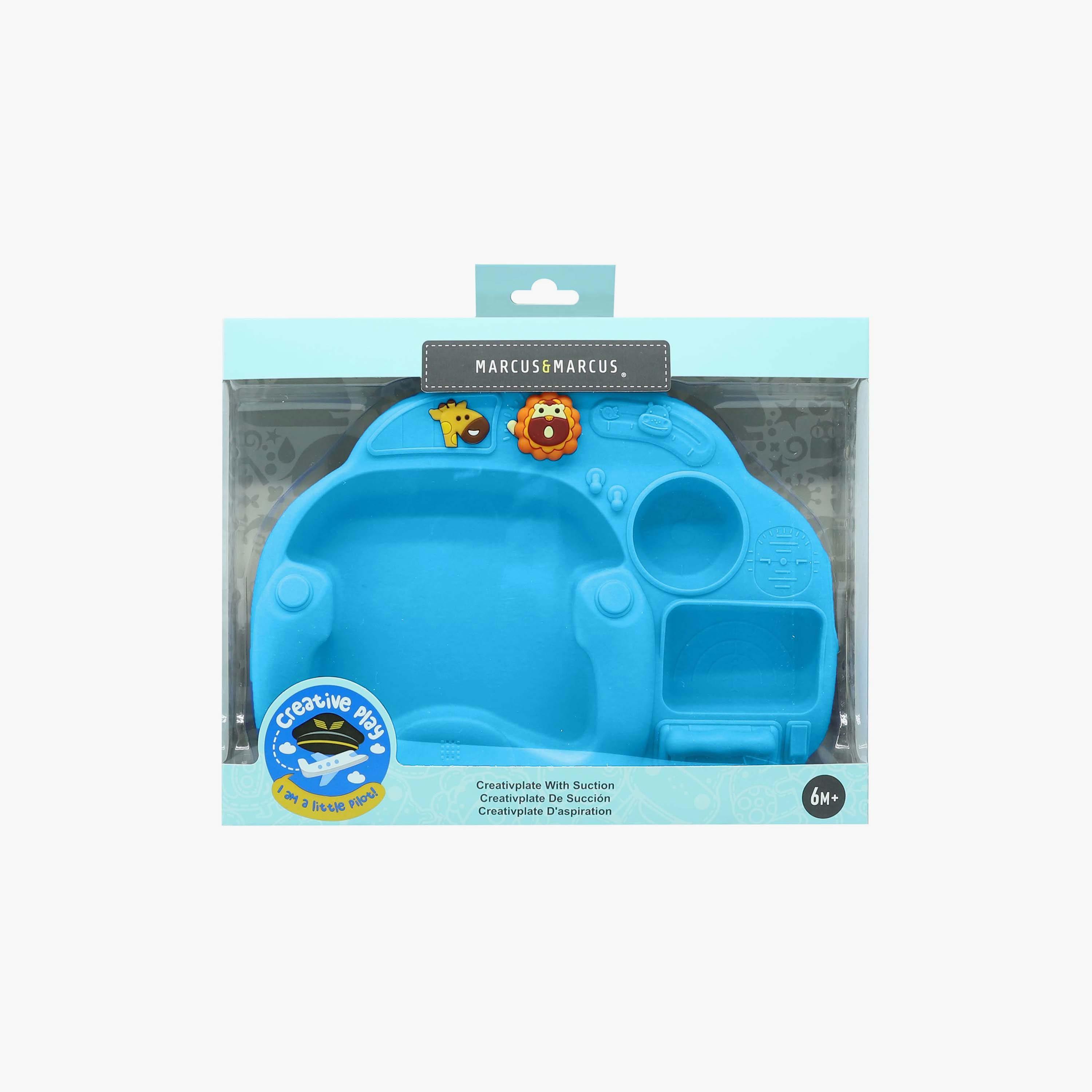 Marcus & Marcus Creativplate with Suction, Little Pilot, Lucas-baby-feeding-mealtimeessentials-image-2