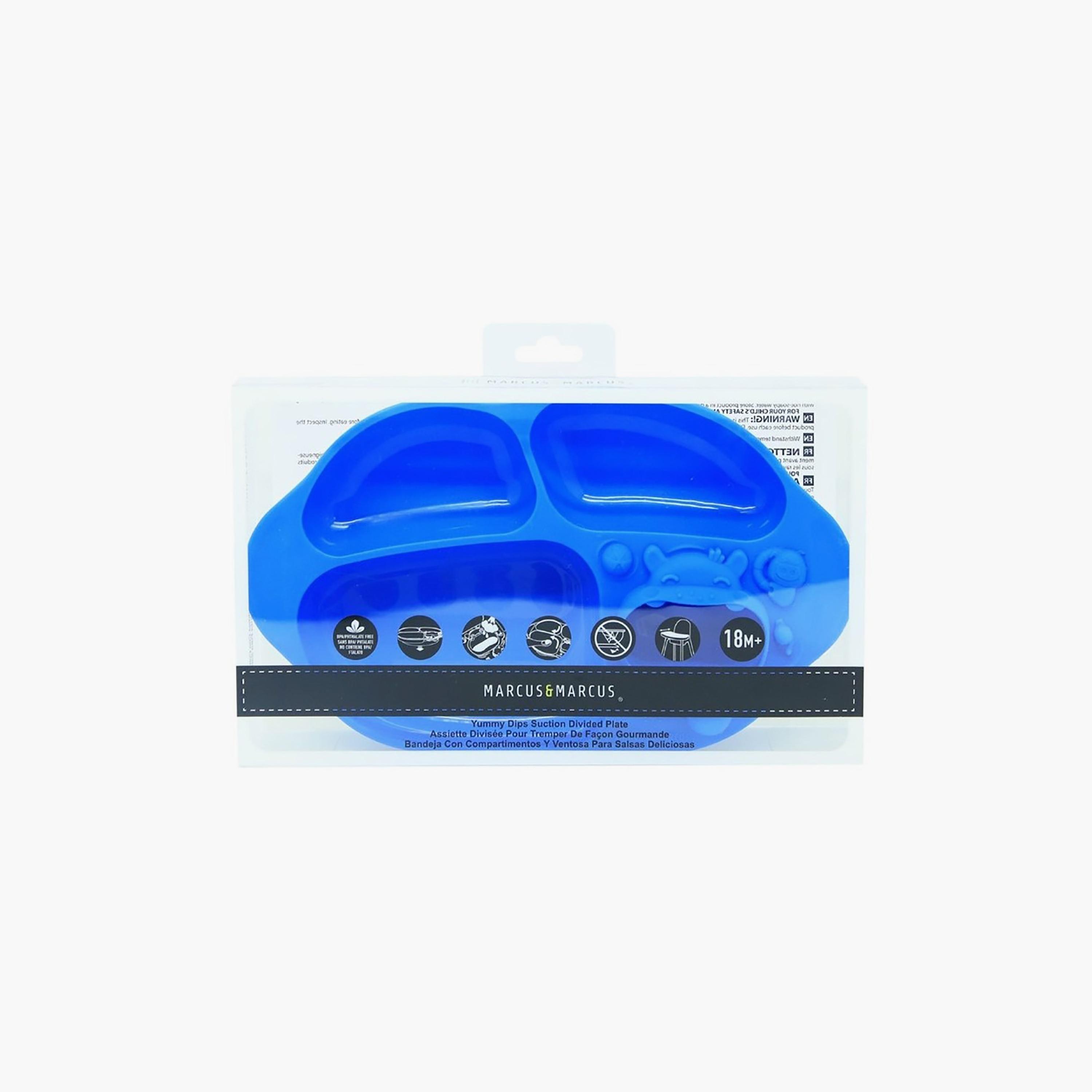 Marcus & Marcus Yummy Dips Suction Divided Plate-baby-feeding-mealtimeessentials-image-2