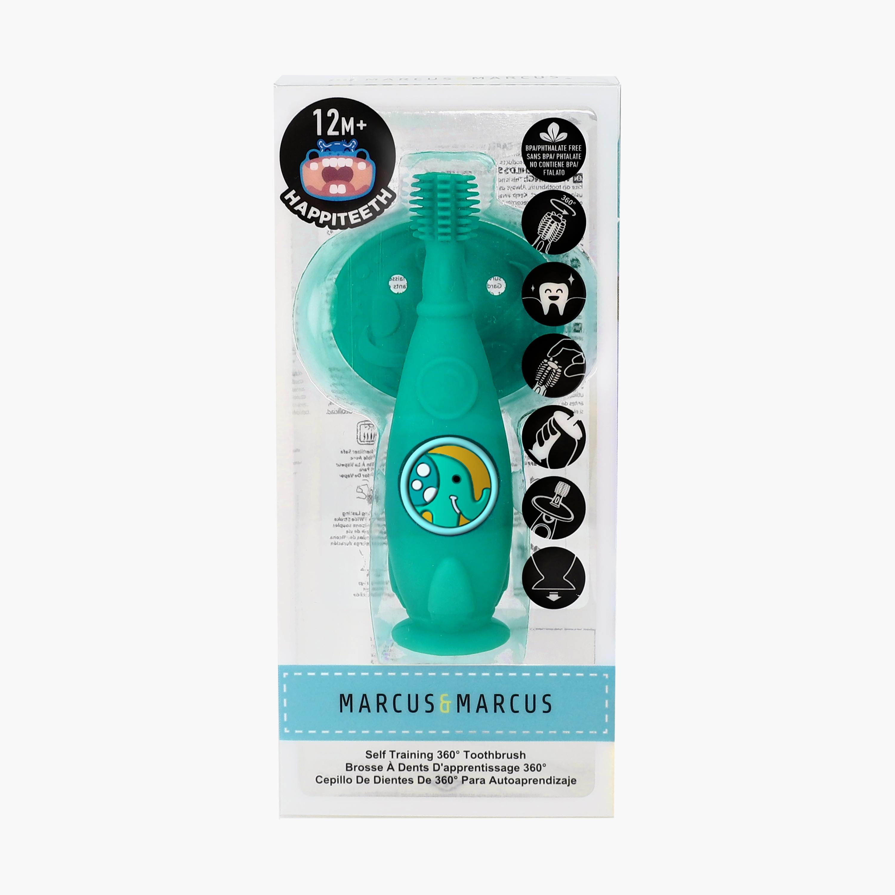 Marcus & Marcus Self Training 360 Silicone Toothbrush, Ollie-baby-bathandcare-oralcare-image-1
