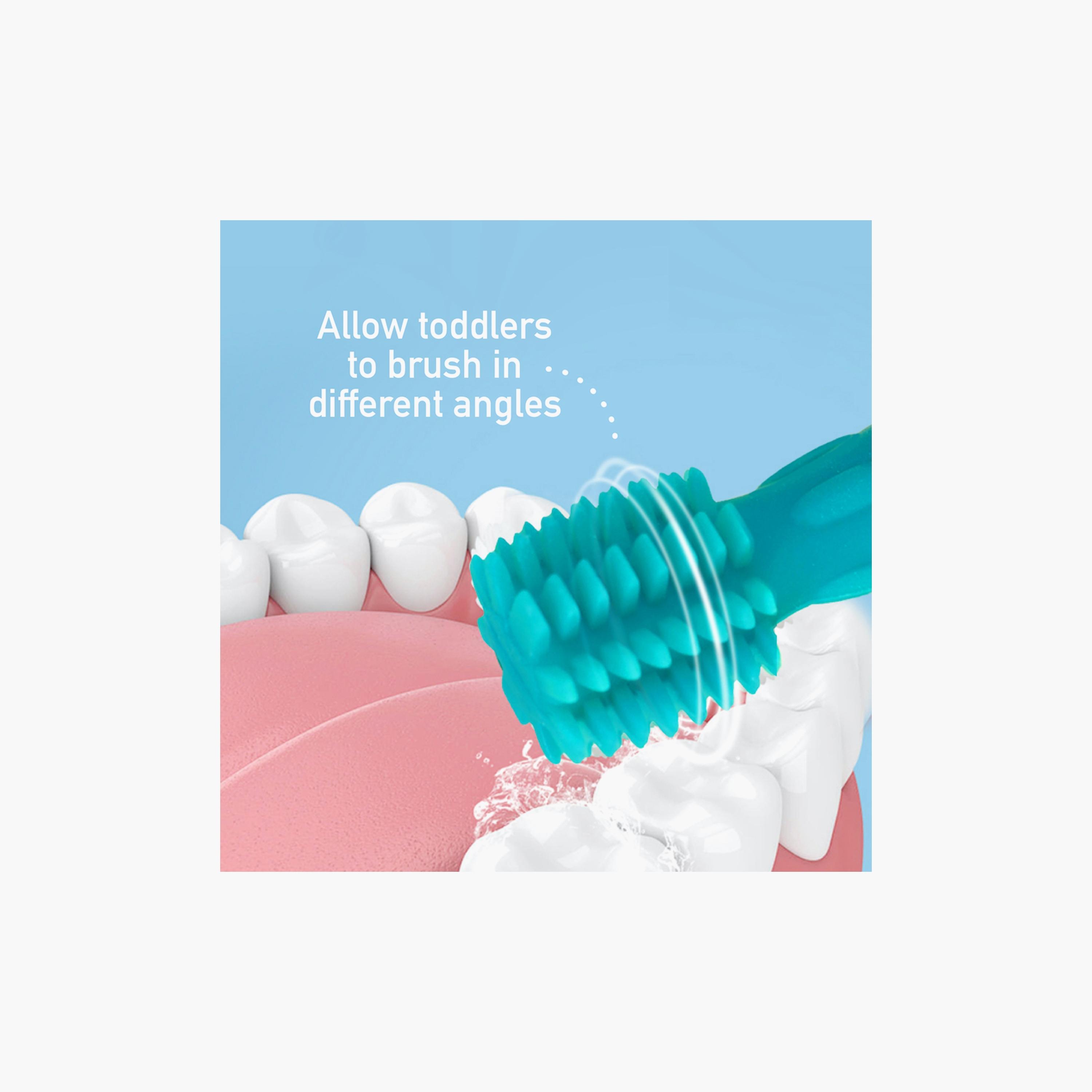 Marcus & Marcus Self Training 360 Silicone Toothbrush, Ollie-baby-bathandcare-oralcare-image-2