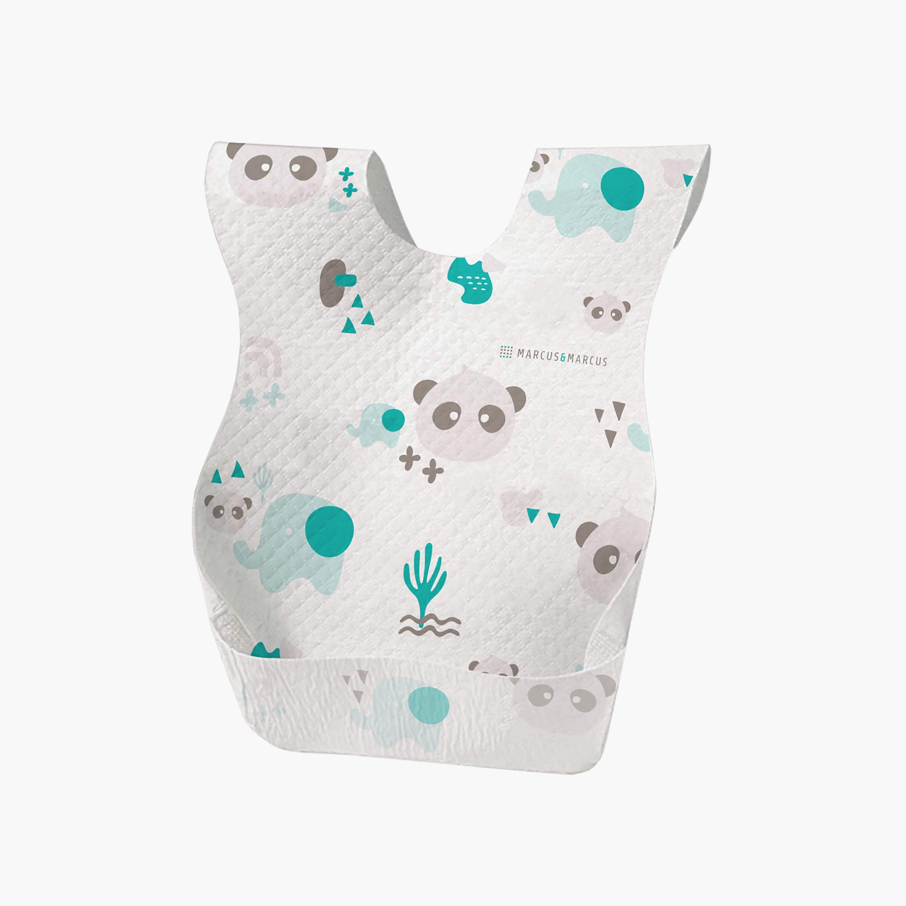 Marcus & Marcus 20-Pieces Disposable Bibs, Ollie & Pebble-baby-feeding-bibs-image-1