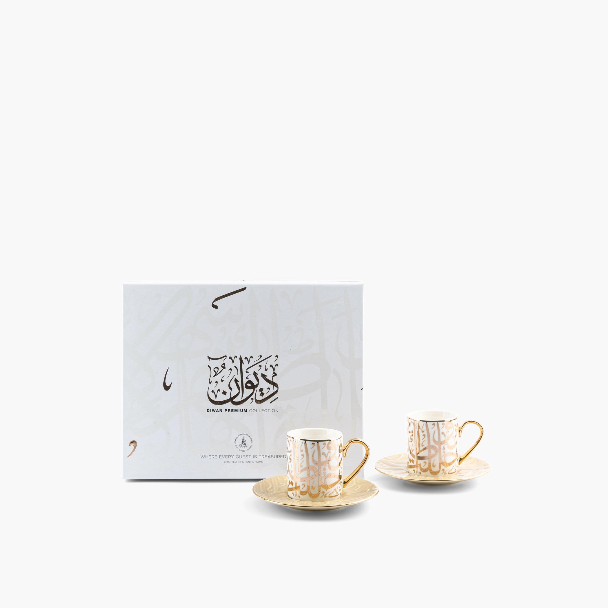 طقم فناجين وصحون بورسلان بطبعات 12 قطعة من أوتانتيك-household-dining-teaandcoffee-teaandcoffeesets-image-2