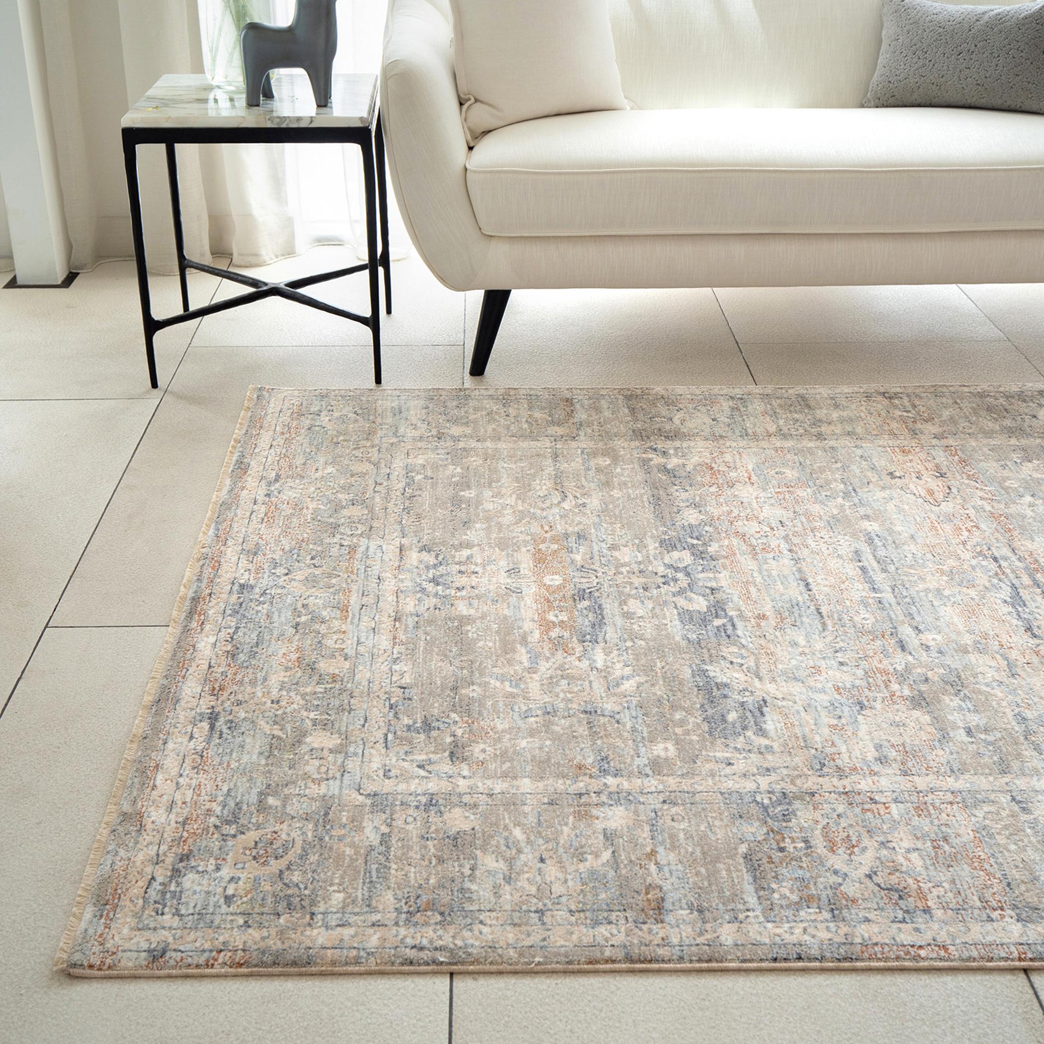 Hana Dune Distressed Rustic Rug - 290x400 cm