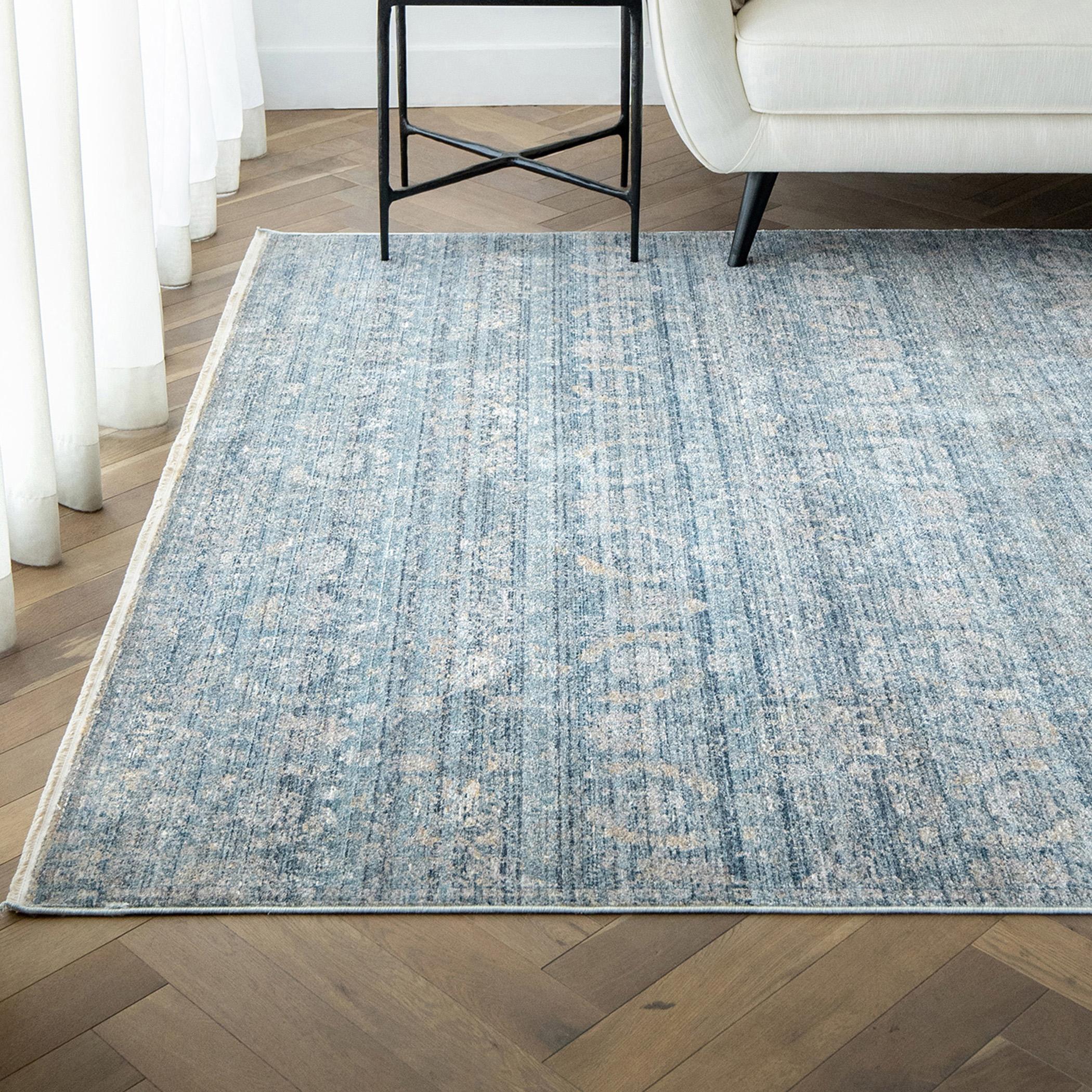 Alexander Azure Distressed Rug - 300x400 cm