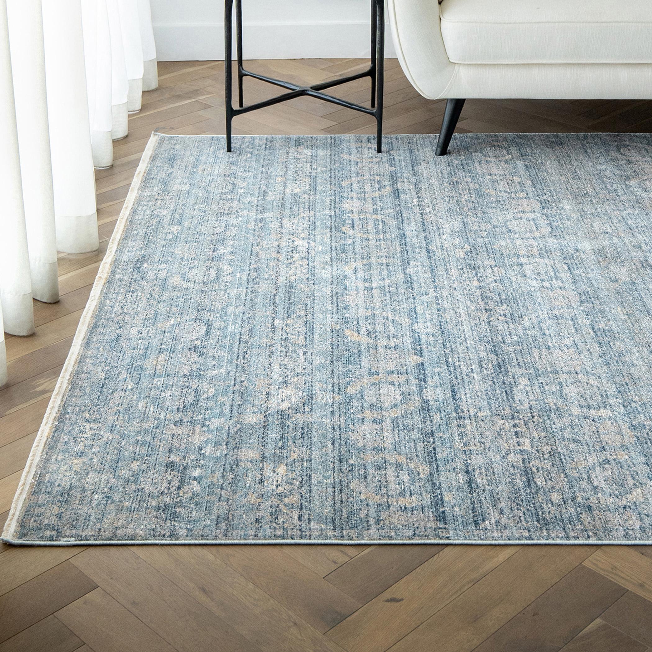 Alexander Azure Distressed Rug - 250x350 cm