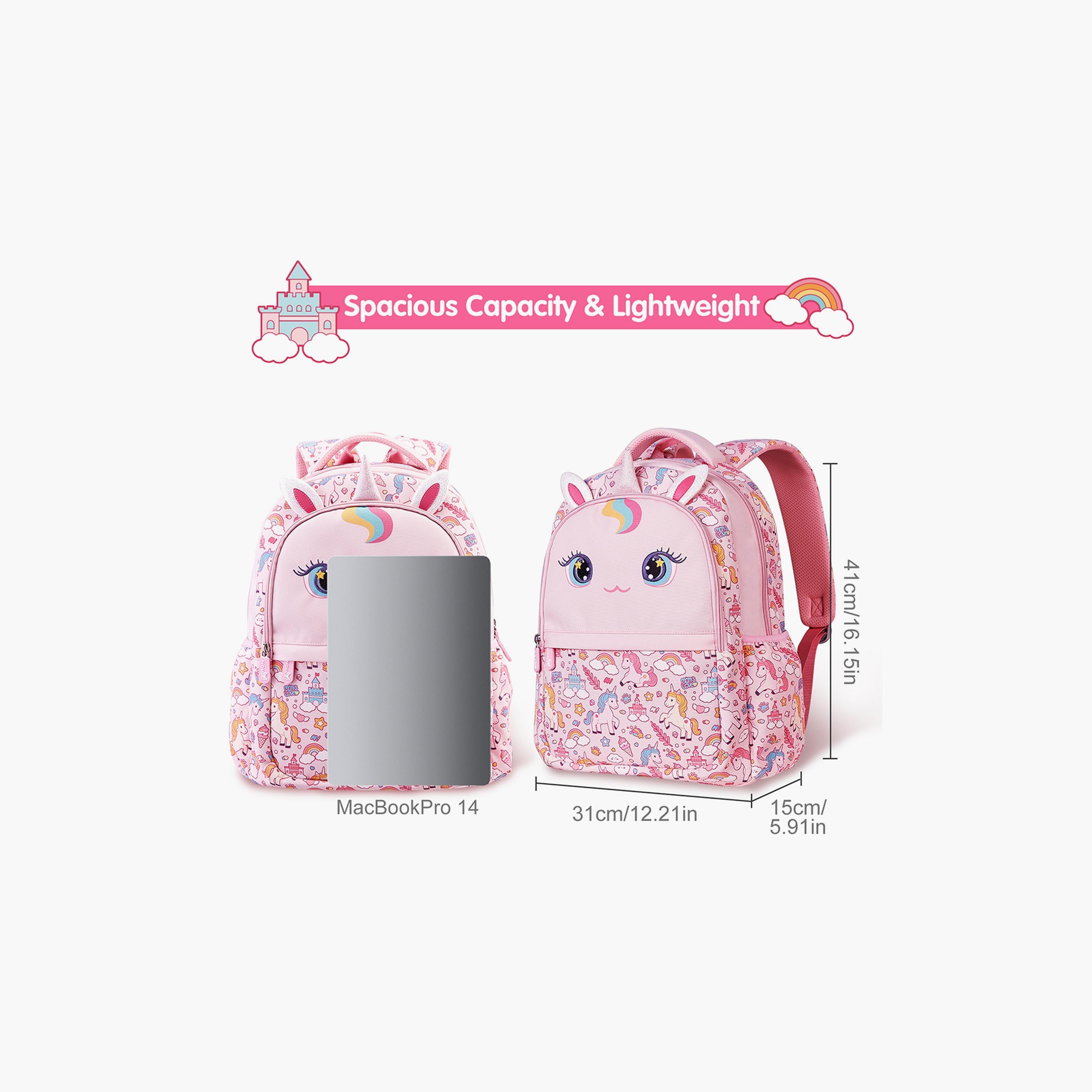 Nohoo School Bag Unicorn, Pink, 16 Inch-school-bagsandbackpacks-backpacks-image-5