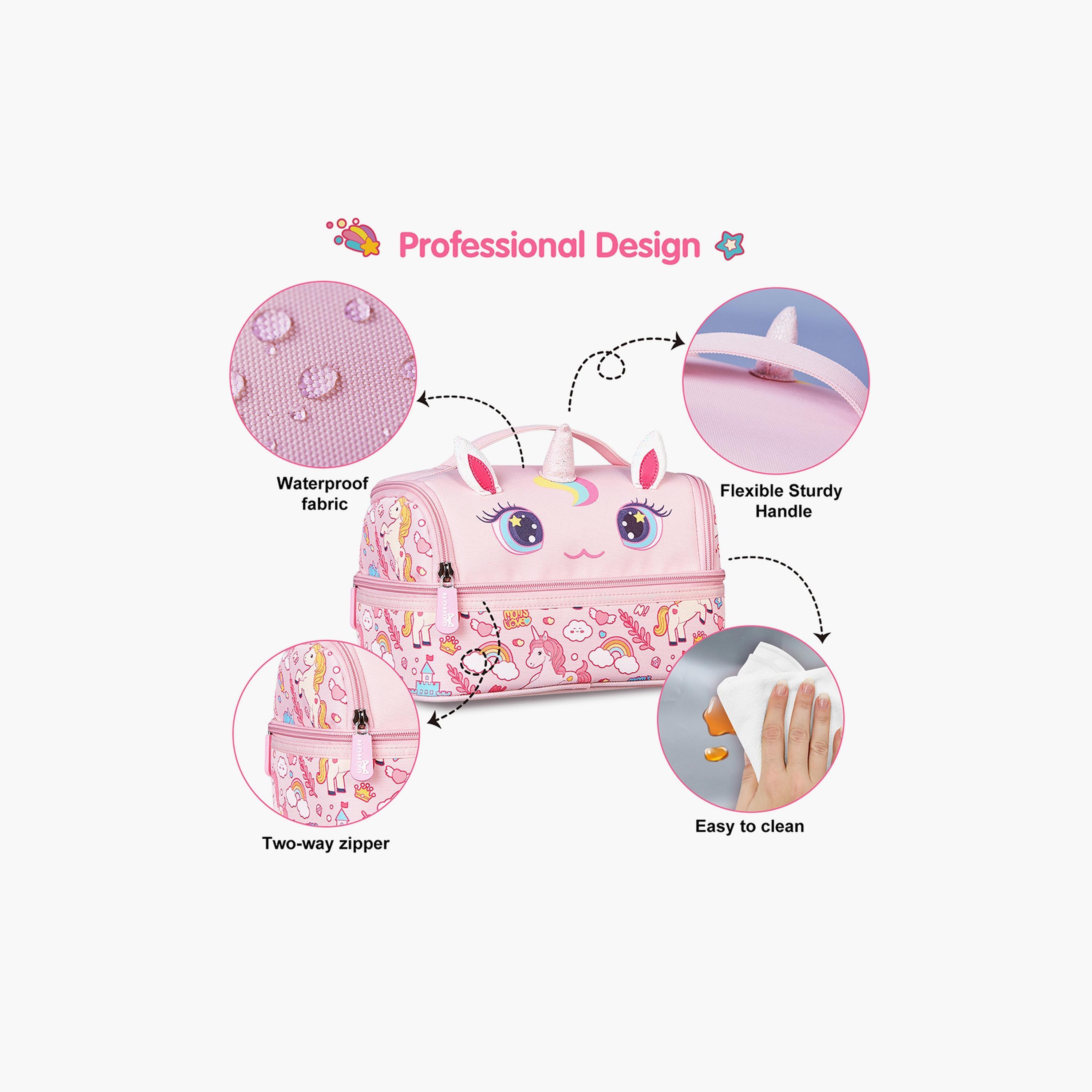 حقيبة غداء معزولة من نوهوو يونيكورن، وردي-school-lunchessentials-lunchbags-image-2